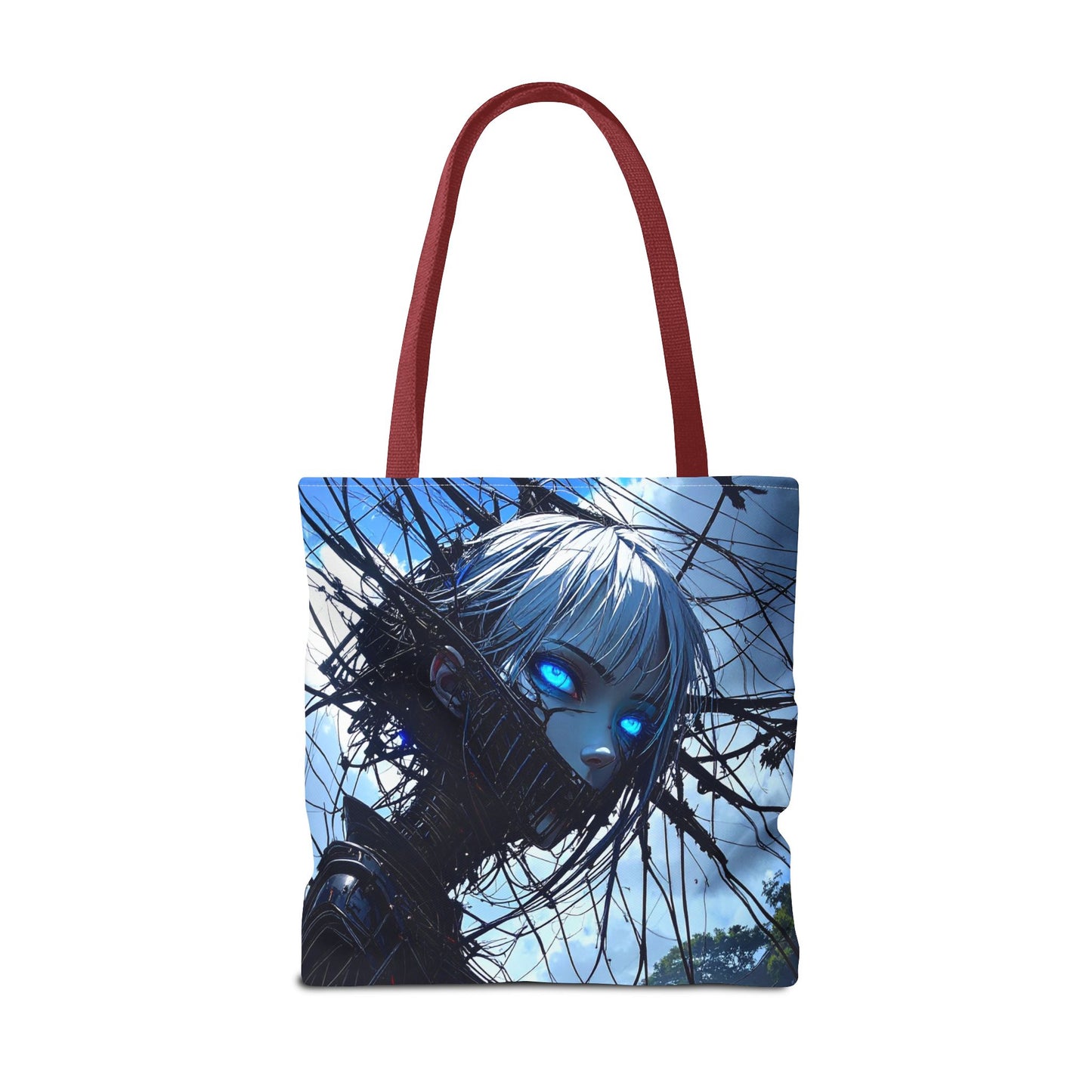 Futuristic Anime Tote Bag, Stylish Carry-All, Art Lover Gift, Unique Graphic Design Tote, Everyday Use Bag, Perfect for Shopping