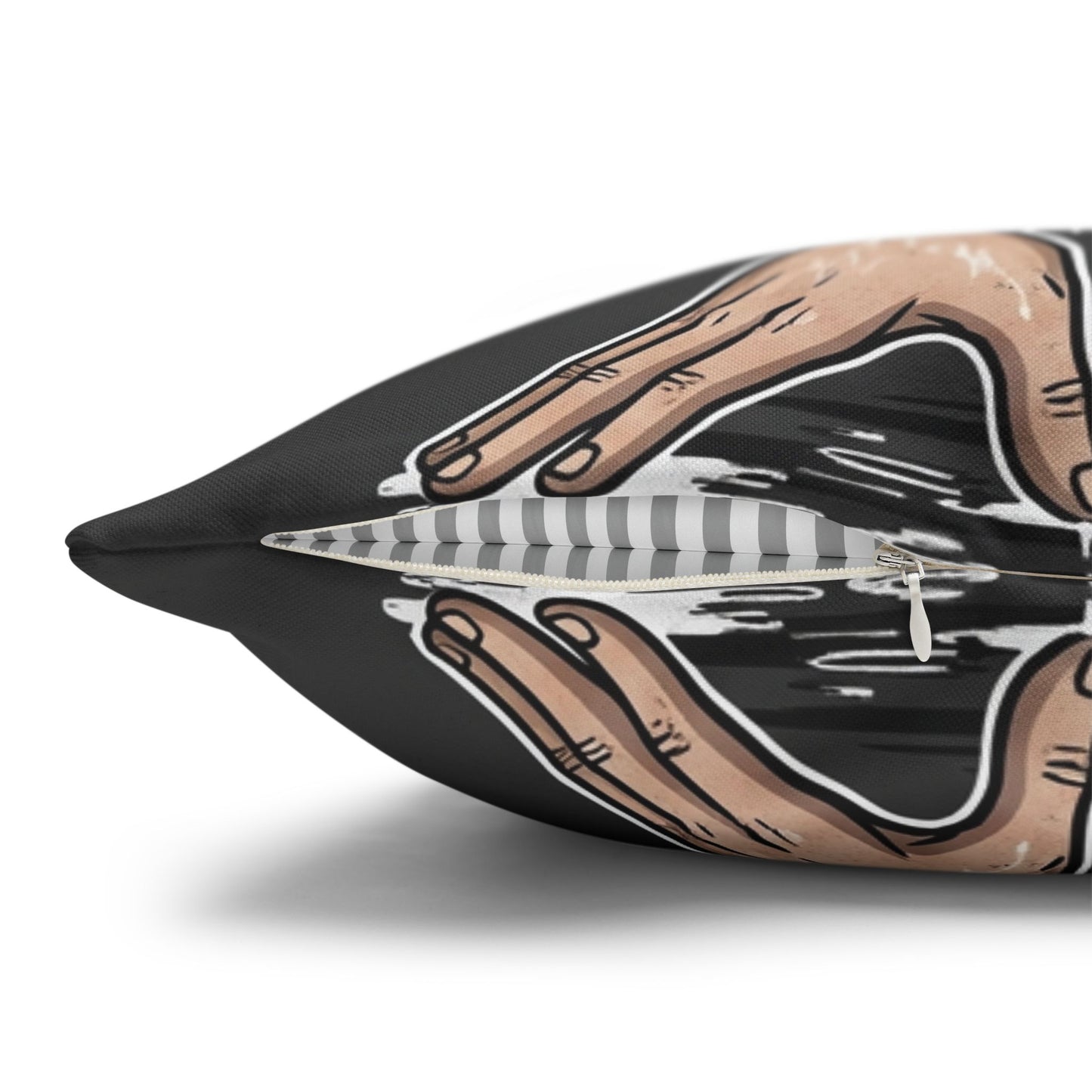 Gothic Gas Mask Pillowcase - Unique Home Decor, Edgy Throw Pillow, Gifts for Sci-Fi Fans, Alternative Room Style, Men’s Bedroom Decor