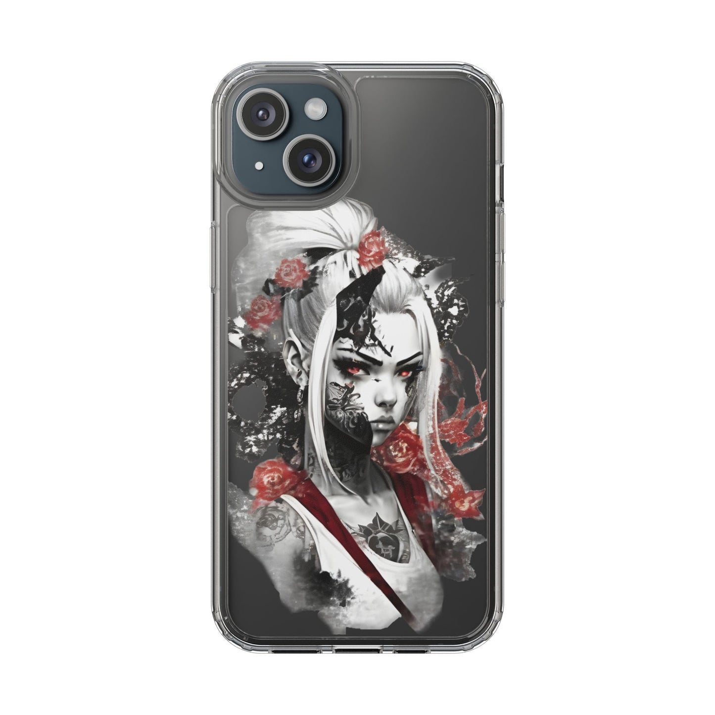 Mystical Warrior Clear Phone Case - Stylish & Protective