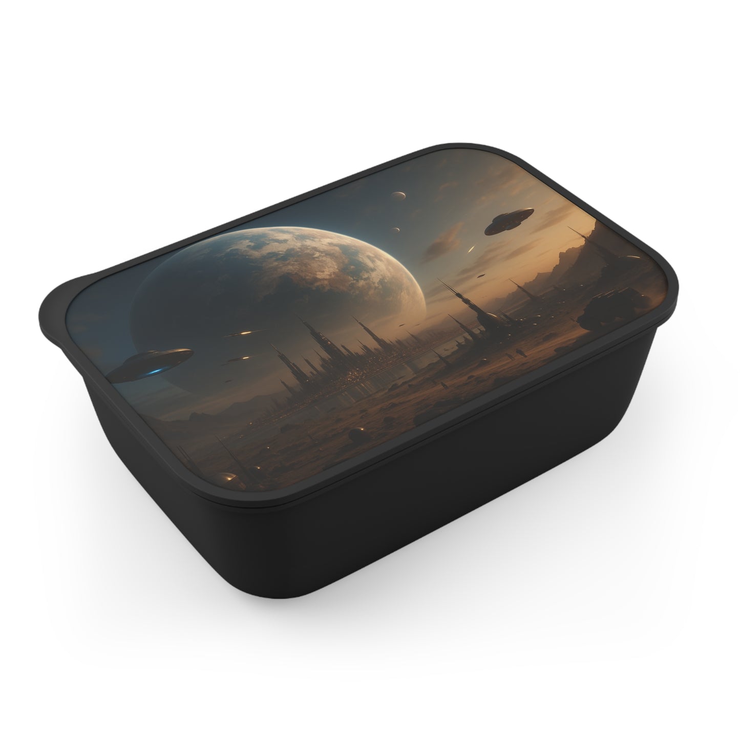 Galactic LunchBox with Utensils | Space Theme Lunch Container | Eco-Friendly Food Storage | Perfect for Kids & Adults | Gift Idea