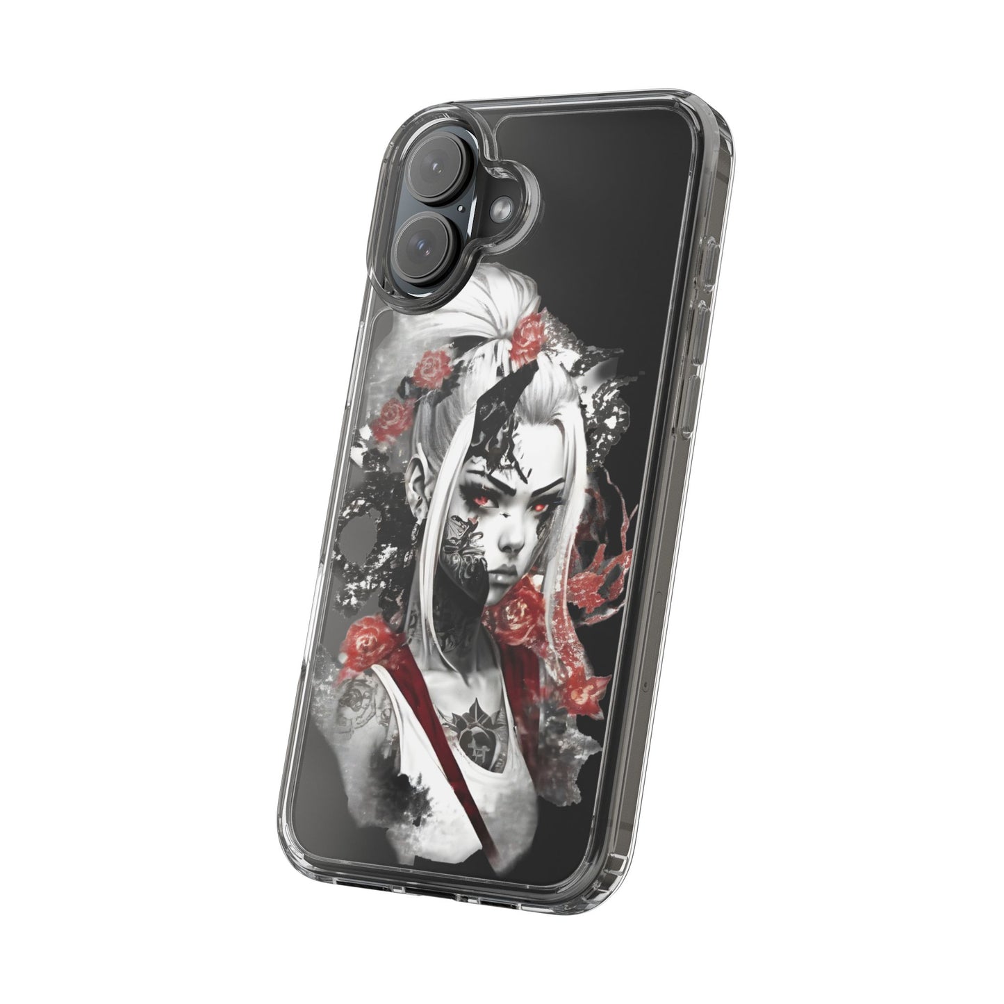 Mystical Warrior Clear Phone Case - Stylish & Protective