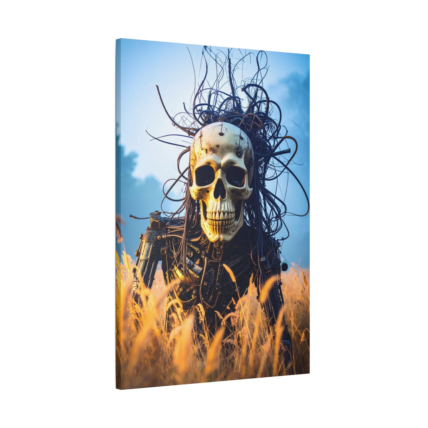 Stylish Skull Wall Art Canvas, Edgy Home Decor, Perfect for Halloween, Gothic Themed Room, Unique Gift Idea, Art Lover's Collection