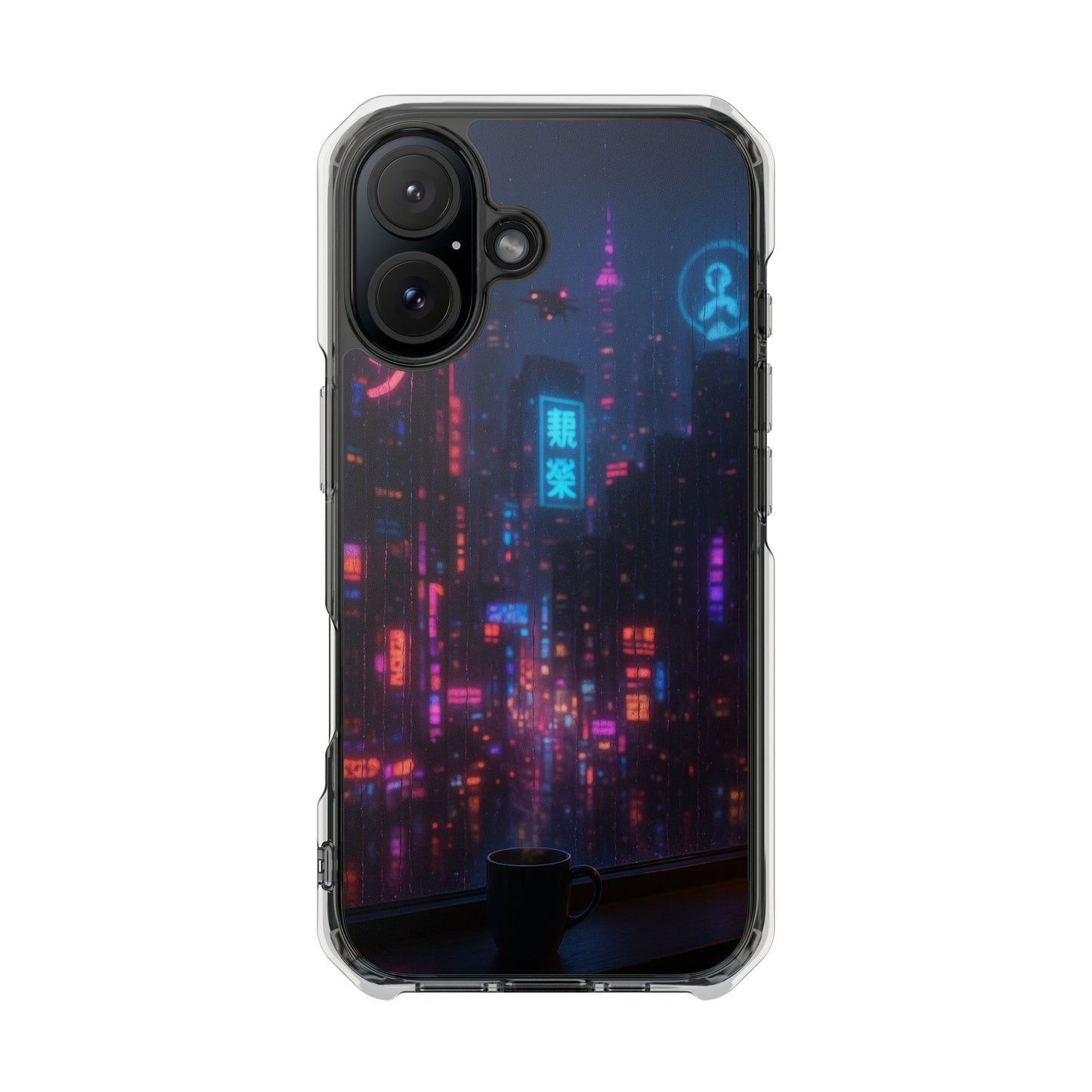 Neon City Phone Case - Magnetic Clear Impact Cases, Customizable Phone Cover, Gifts for Tech Lovers, Stylish Protection, Modern Design