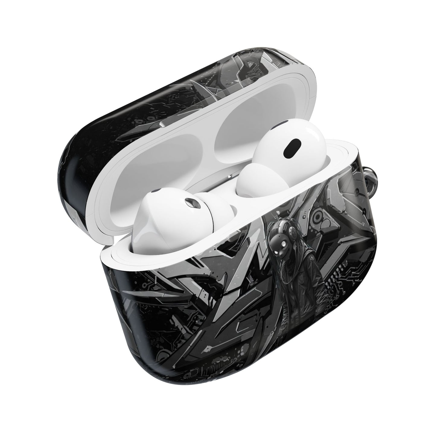 Urban Graffiti Cyber AirPod Cases, Trendy AirPod Holder, Stylish Earbud Case, Customizable Gift for Teens, Music Lover Accessory