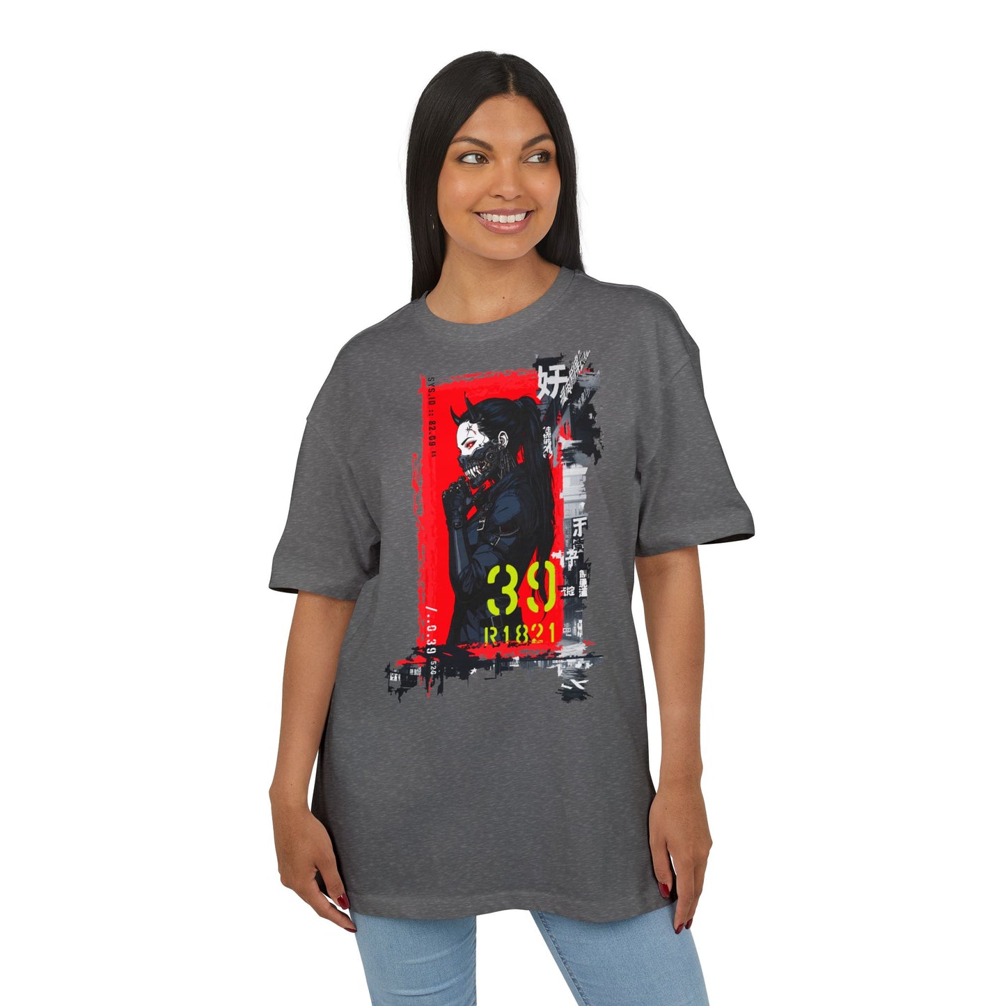 Artistic Oversize Tee featuring Bold Graphic Design, Unisex Heavyweight T-Shirt