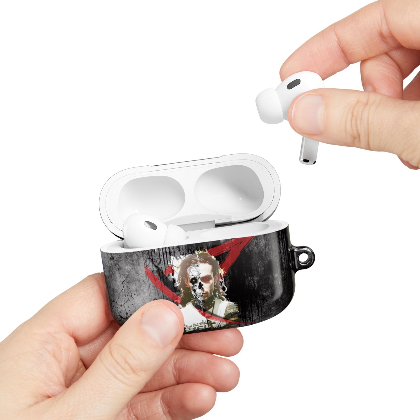 Gothic AirPod Case - Edgy Accessories for Music Lovers, Unique Gift for Teens, Stylish Tech Protection, Punk Aesthetic, Dark Art Case