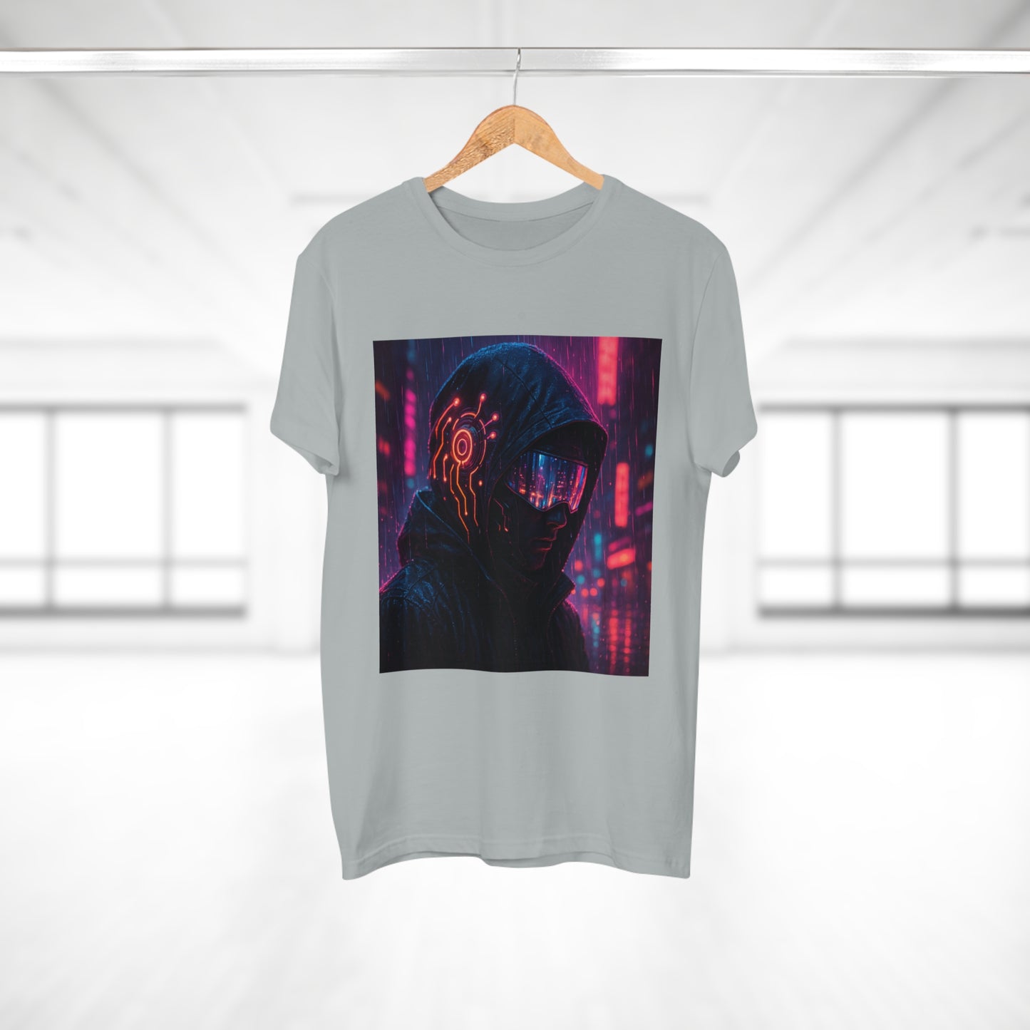 Cyberpunk Graphic Tee for Men & Women, Futuristic Streetwear, Perfect Gift for Gamers, Casual Wear for Tech Enthusiasts, Urban Style T-Shirt