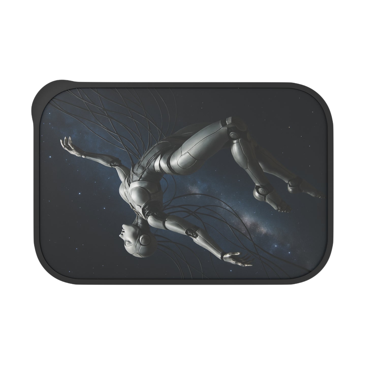 Futuristic Bento Box for Foodies, Lunch Box, Eco-Friendly Container, Stylish Utensils Set, Perfect for Work and School