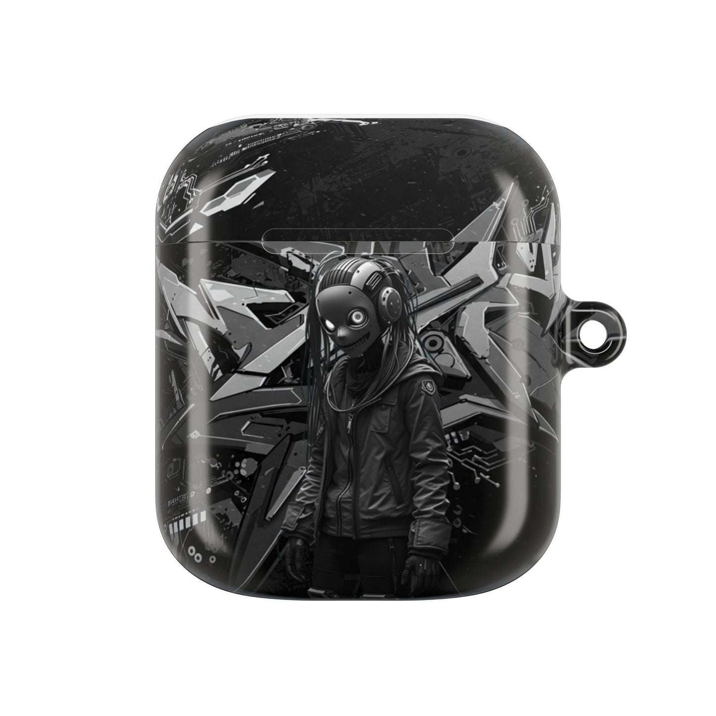 Urban Graffiti Cyber AirPod Cases, Trendy AirPod Holder, Stylish Earbud Case, Customizable Gift for Teens, Music Lover Accessory