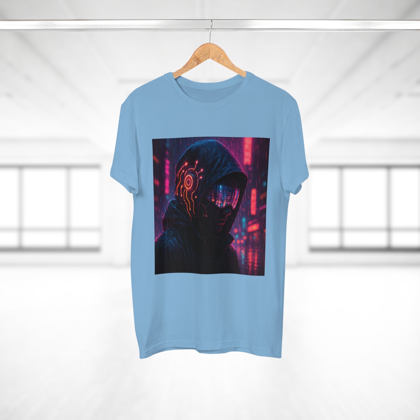 Cyberpunk Graphic Tee for Men & Women, Futuristic Streetwear, Perfect Gift for Gamers, Casual Wear for Tech Enthusiasts, Urban Style T-Shirt
