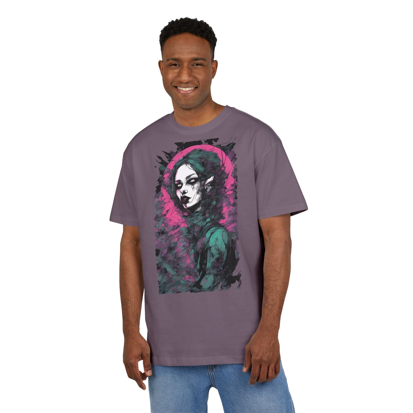 Artistic Heavy Oversize Tee, Vintage Style Shirt, Trendy Graphic Tee, Casual Streetwear, Unique Alternative Apparel