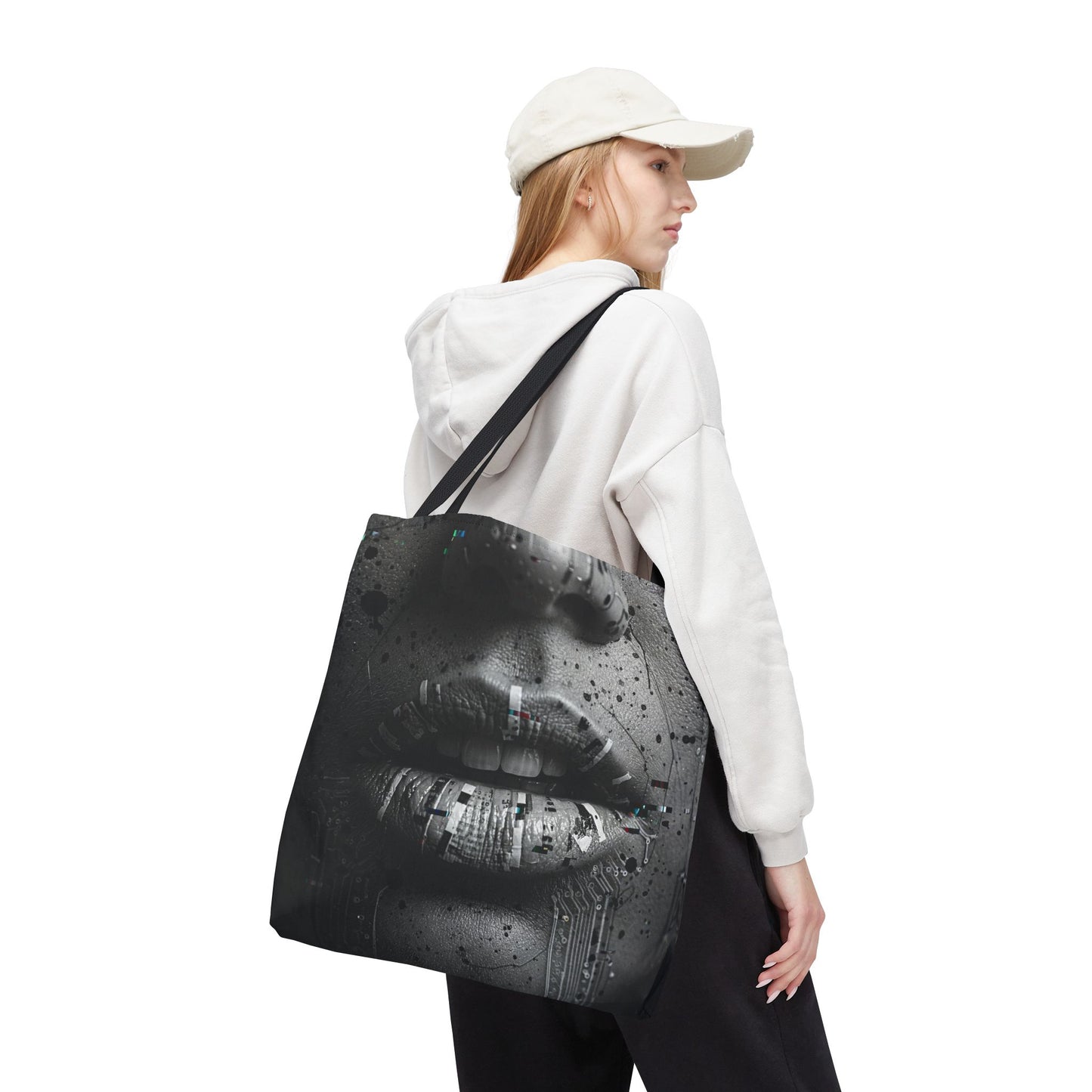 Stylish Graphic Tote Bag - Chic Everyday Carryall, Trendy Laptop Bag, Fashion Statement, Art-Inspired Gift, Eco-Friendly