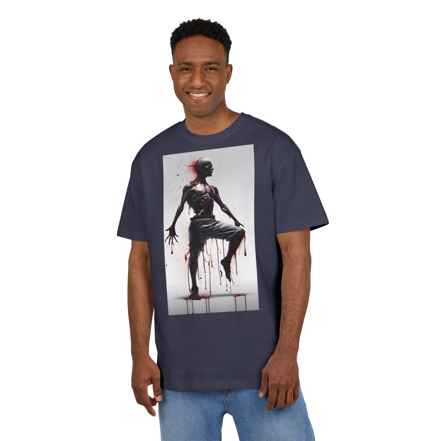 Bold Artistic Unisex Tee, Casual Street Style Shirt, Comfortable Graphic Top, Gift for Art Lovers, Unique Fashion Statement