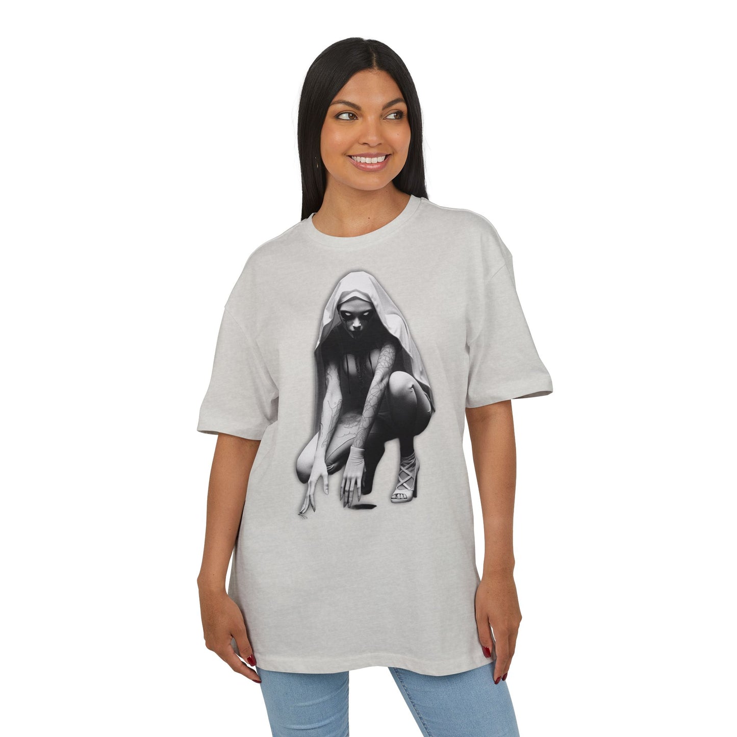 Urban Style Unisex Heavy Oversize Tee with Edgy Design