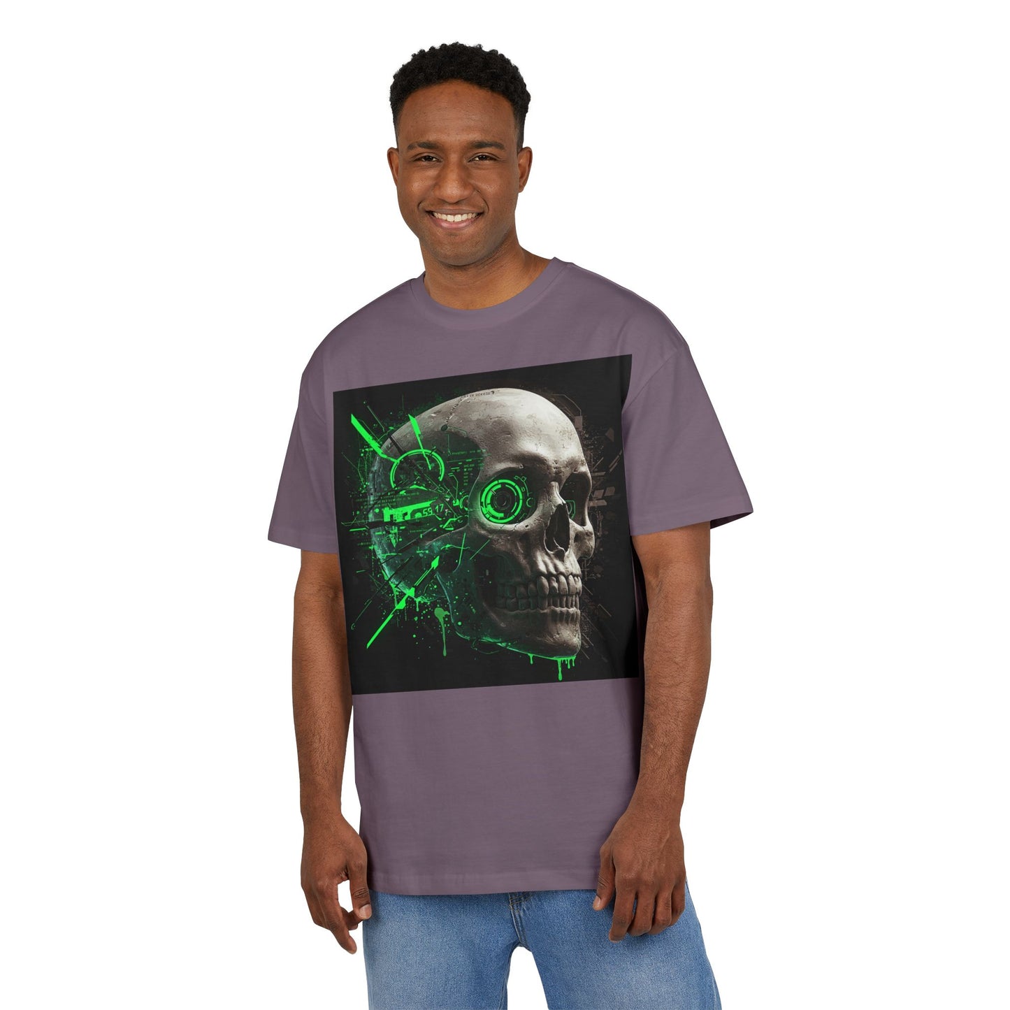 Edgy Graphic Oversize Tee | Skull Design | Streetwear Style, Casual Outfit, Music Festival Essential, Unique Gift, Unisex Apparel