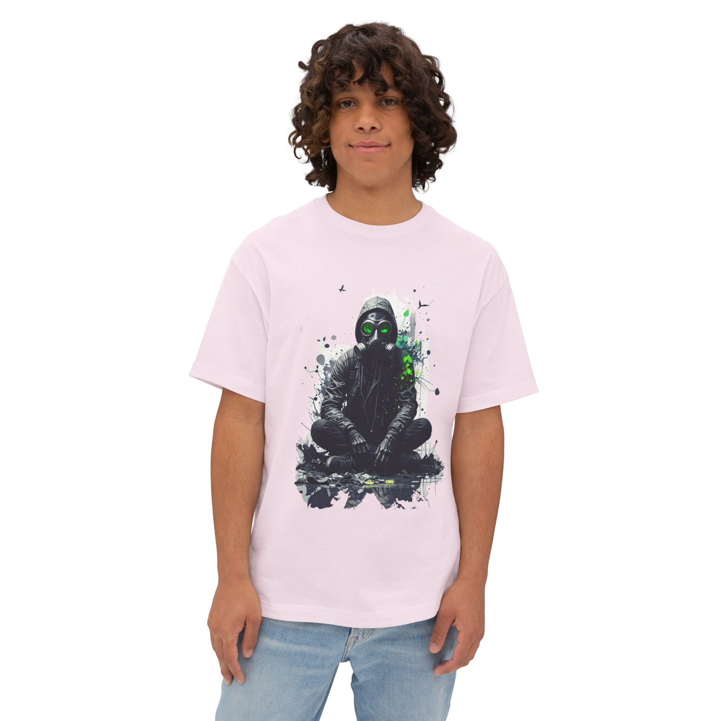 Gritty Street Art Boxy Tee, Unisex Tee, Graphic Tee, Oversized T-Shirt, Urban Fashion, Unique Gift, Casual Wear