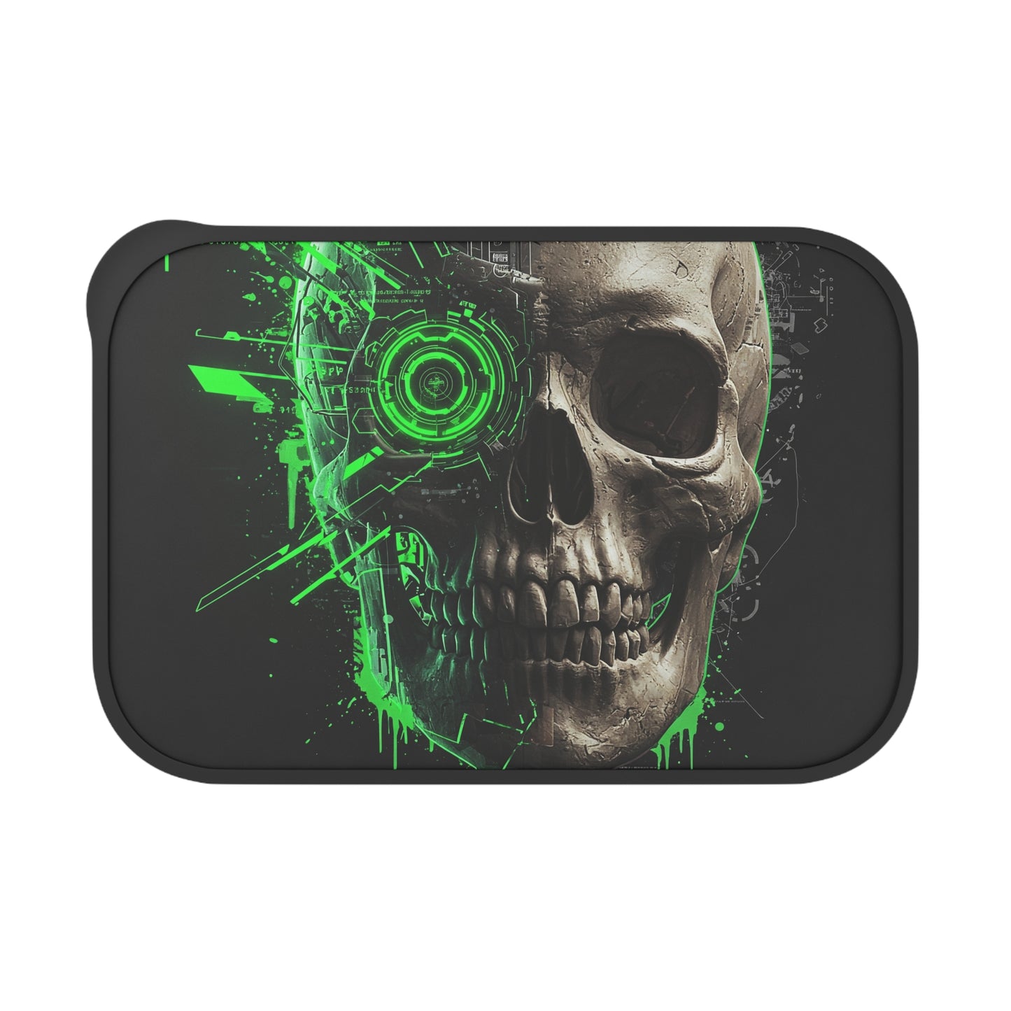 Gothic Skull Bento Box with Utensils, Eco-Friendly Meal Container, Lunch Box for Goth Lovers, Halloween Party, Dark Aesthetic Kitchenware