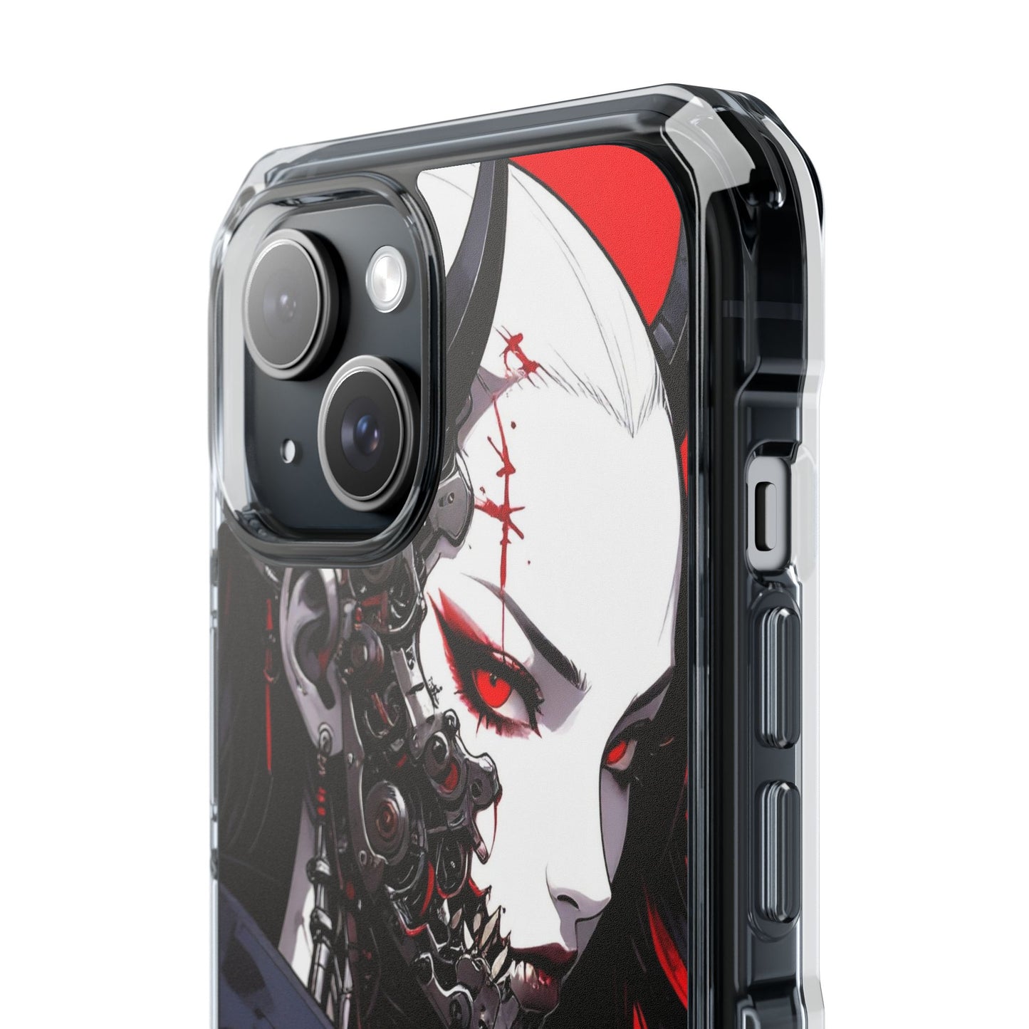 Magnetic Impact Phone Case, Anime Art Phone Cover, Goth Accessories for Her, Gift for Tech Lovers, Unique Phone Protection