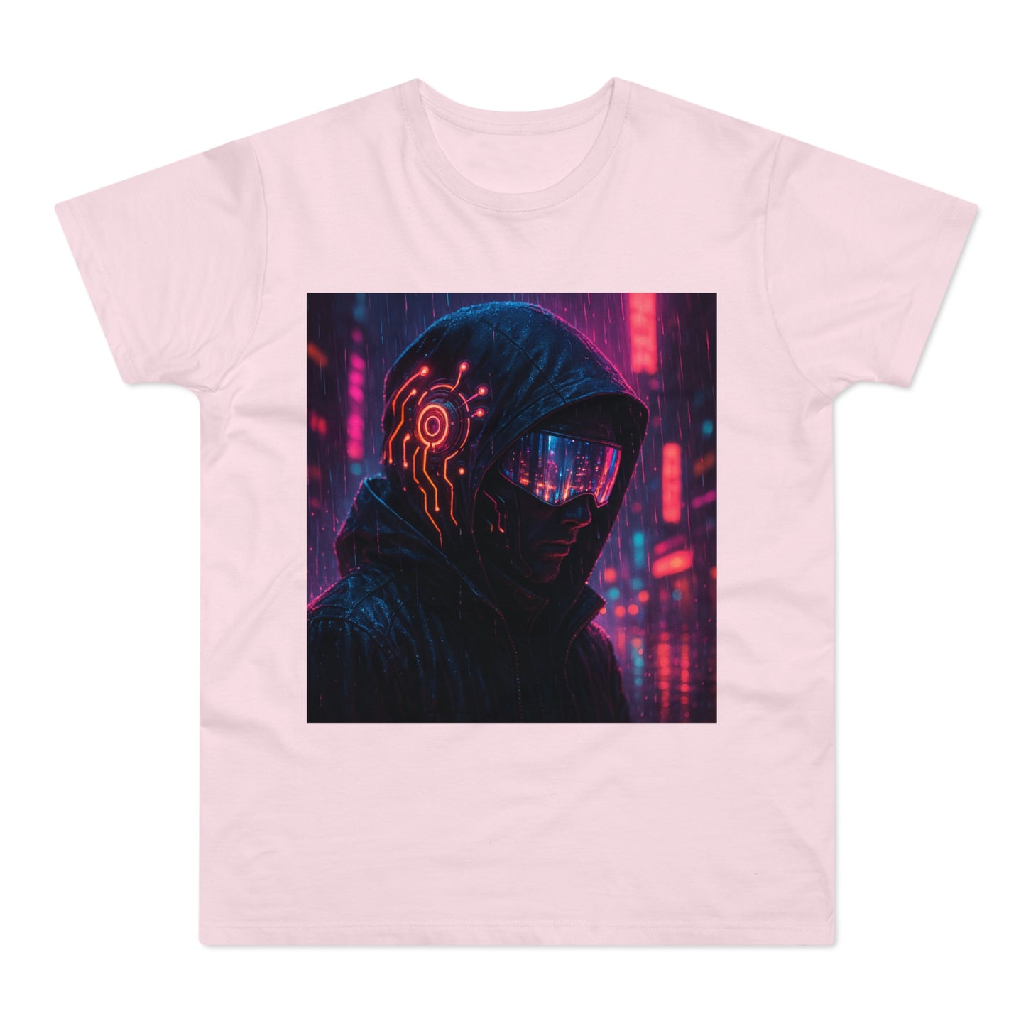 Cyberpunk Graphic Tee for Men & Women, Futuristic Streetwear, Perfect Gift for Gamers, Casual Wear for Tech Enthusiasts, Urban Style T-Shirt