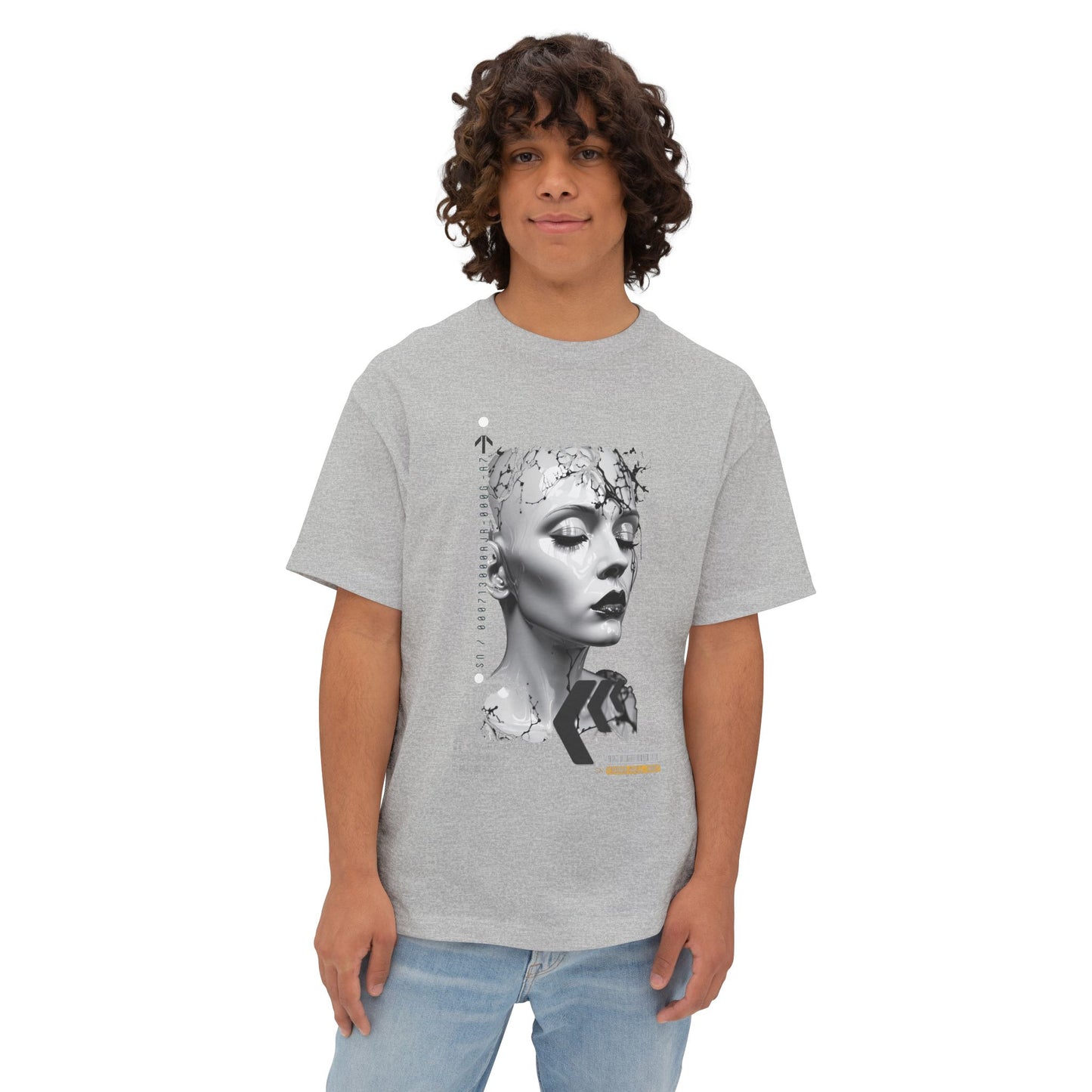 Chic Graphic Tee, Unisex Streetwear, Trendy Oversized Shirt, Modern Art T-Shirt, Casual Wear for Everyday Style