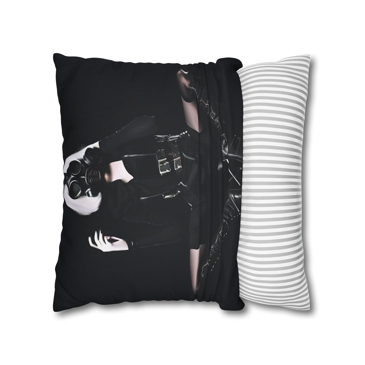 Gothic Glam Pillows, Square Cushion Covers, Elegant Home Decor, Statement Throw, Dark Aesthetic Gifts, Modern Bedroom Accent