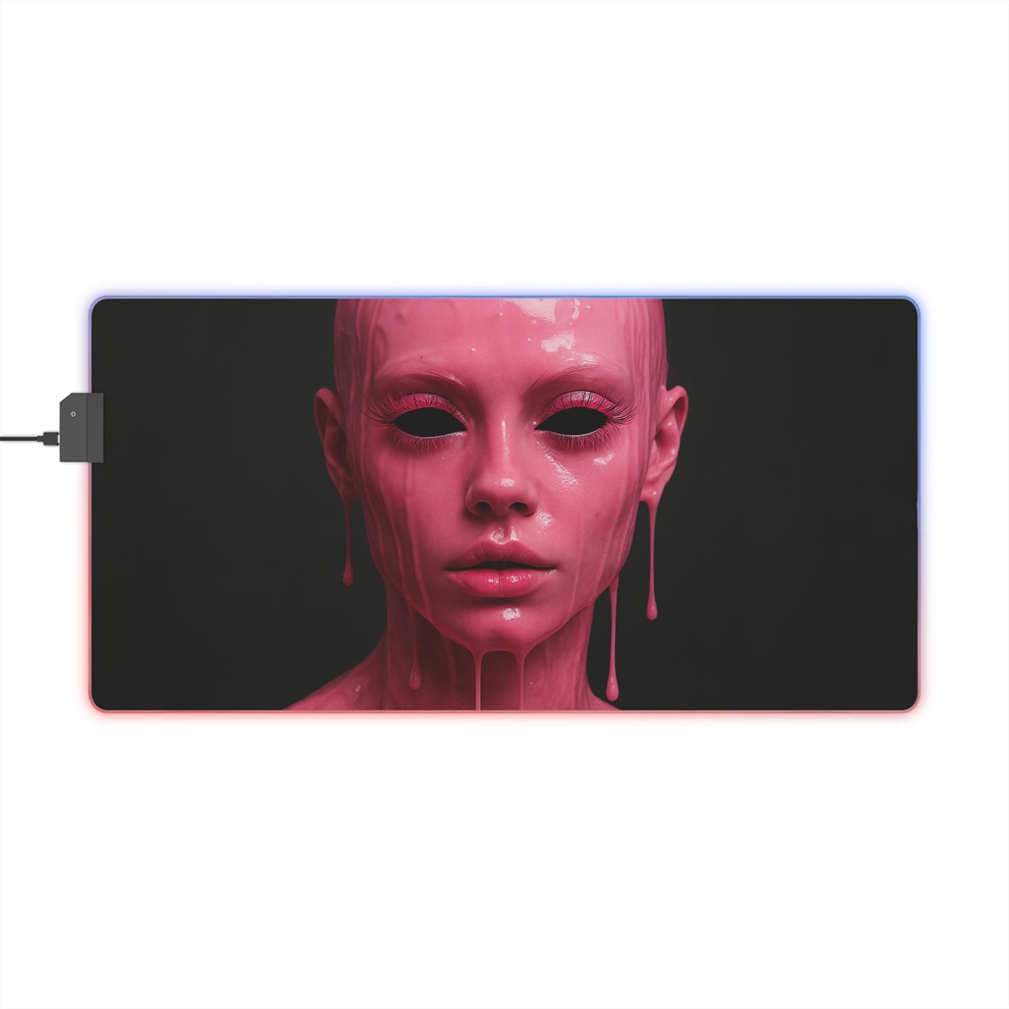 Illuminated Gaming Mouse Pad, LED Desk Mat, Cool Gamer Accessories, RGB Mousepad, Unique Gaming Gifts, Cyberpunk Decoration