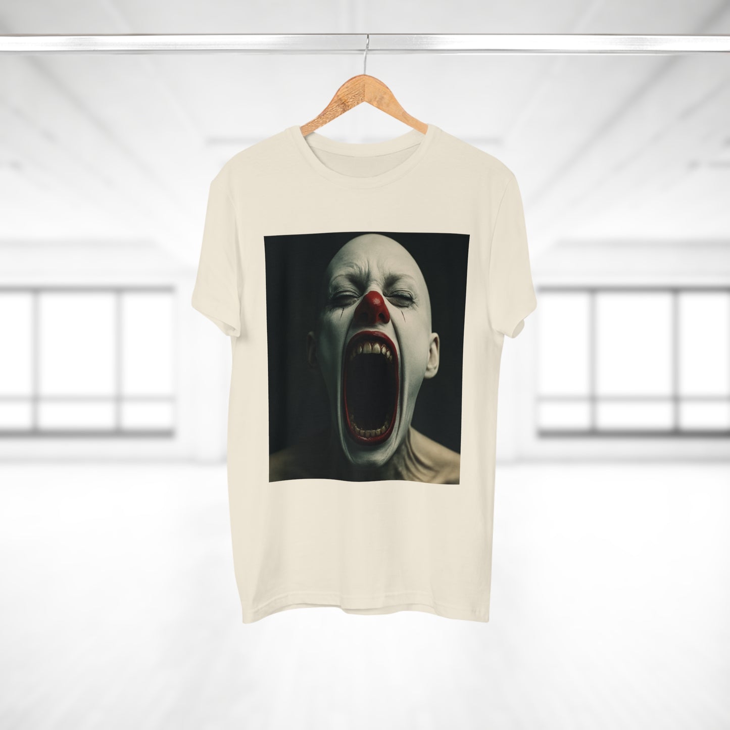 Creepy Clown Graphic T-Shirt, Scary Shirt for Halloween, Horror Movie Fans, Unique Gift for Him, Unisex Casual Wear
