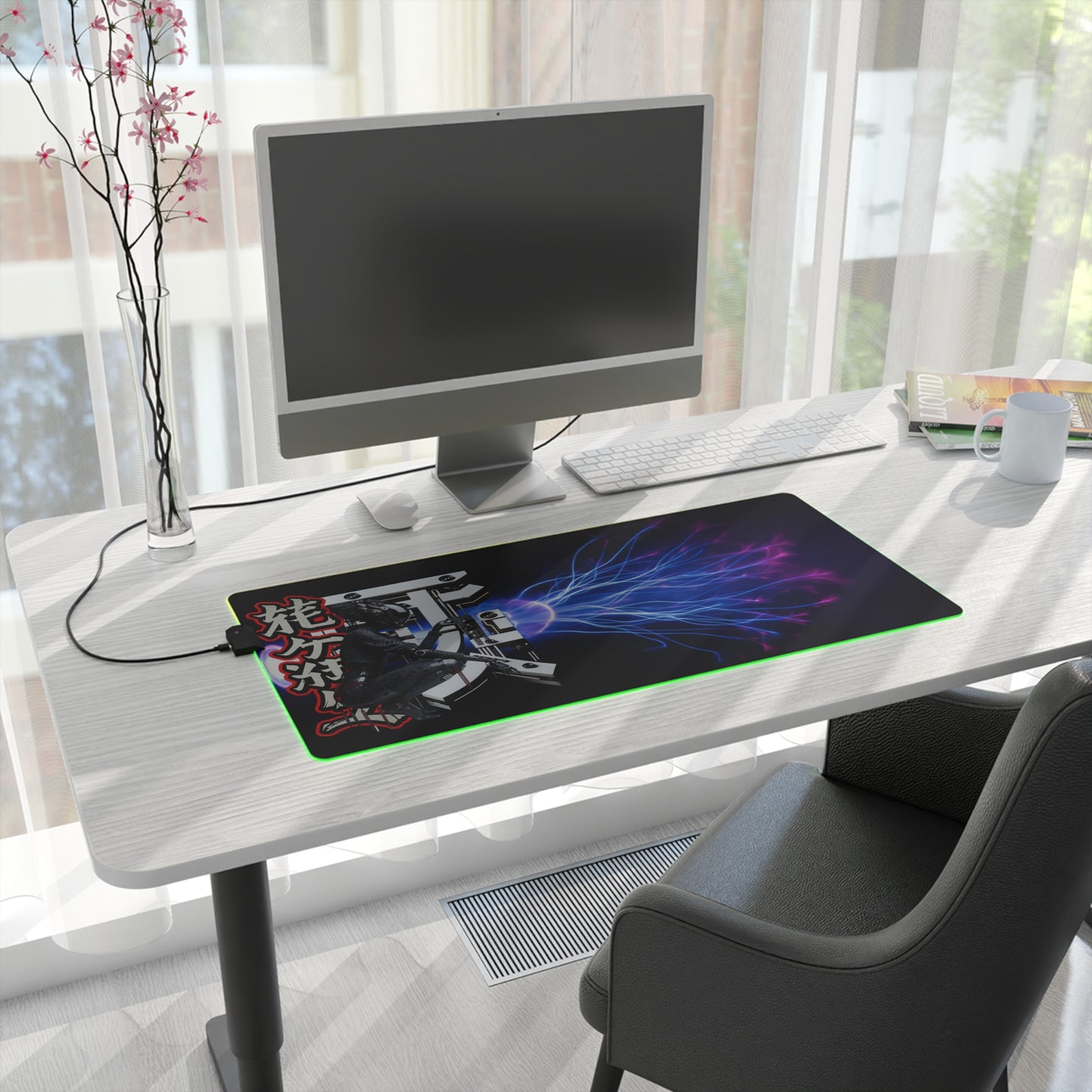 LED Gaming Mouse Pad – Electric Ninja Design for Gamers