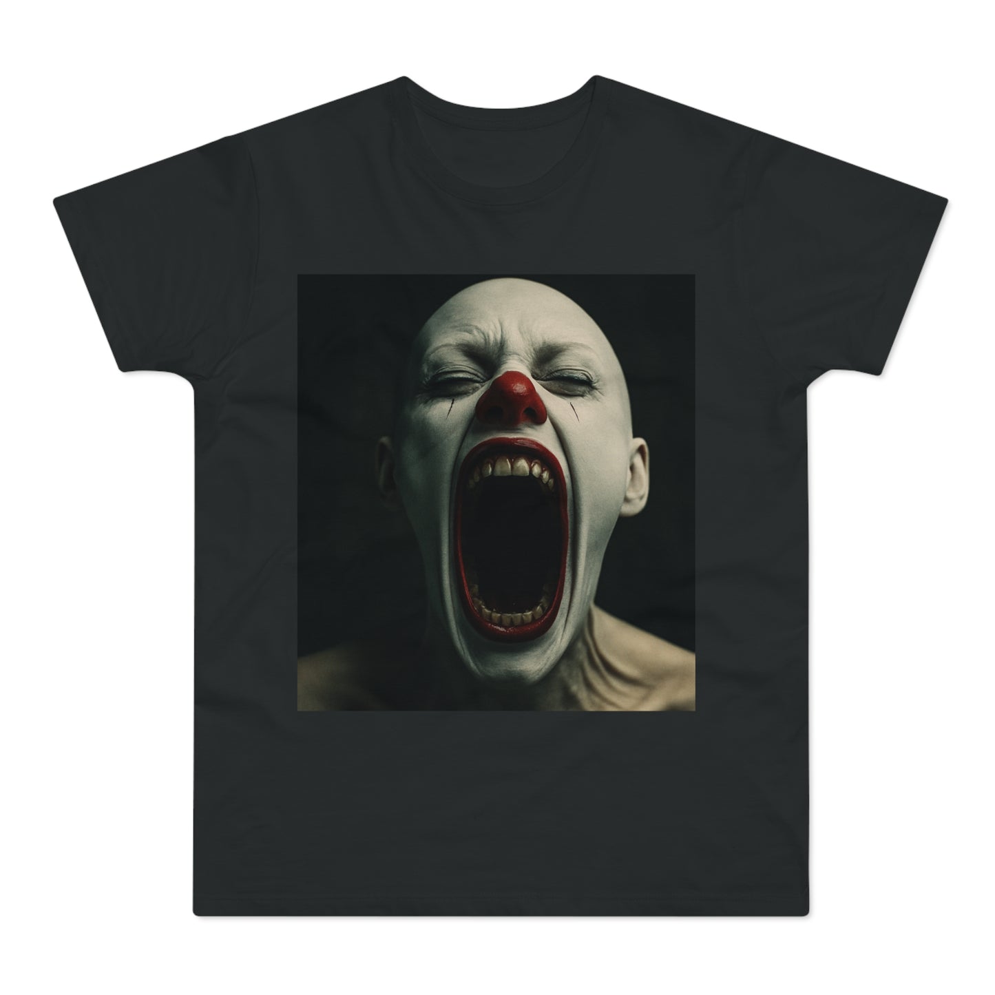 Creepy Clown Graphic T-Shirt, Scary Shirt for Halloween, Horror Movie Fans, Unique Gift for Him, Unisex Casual Wear