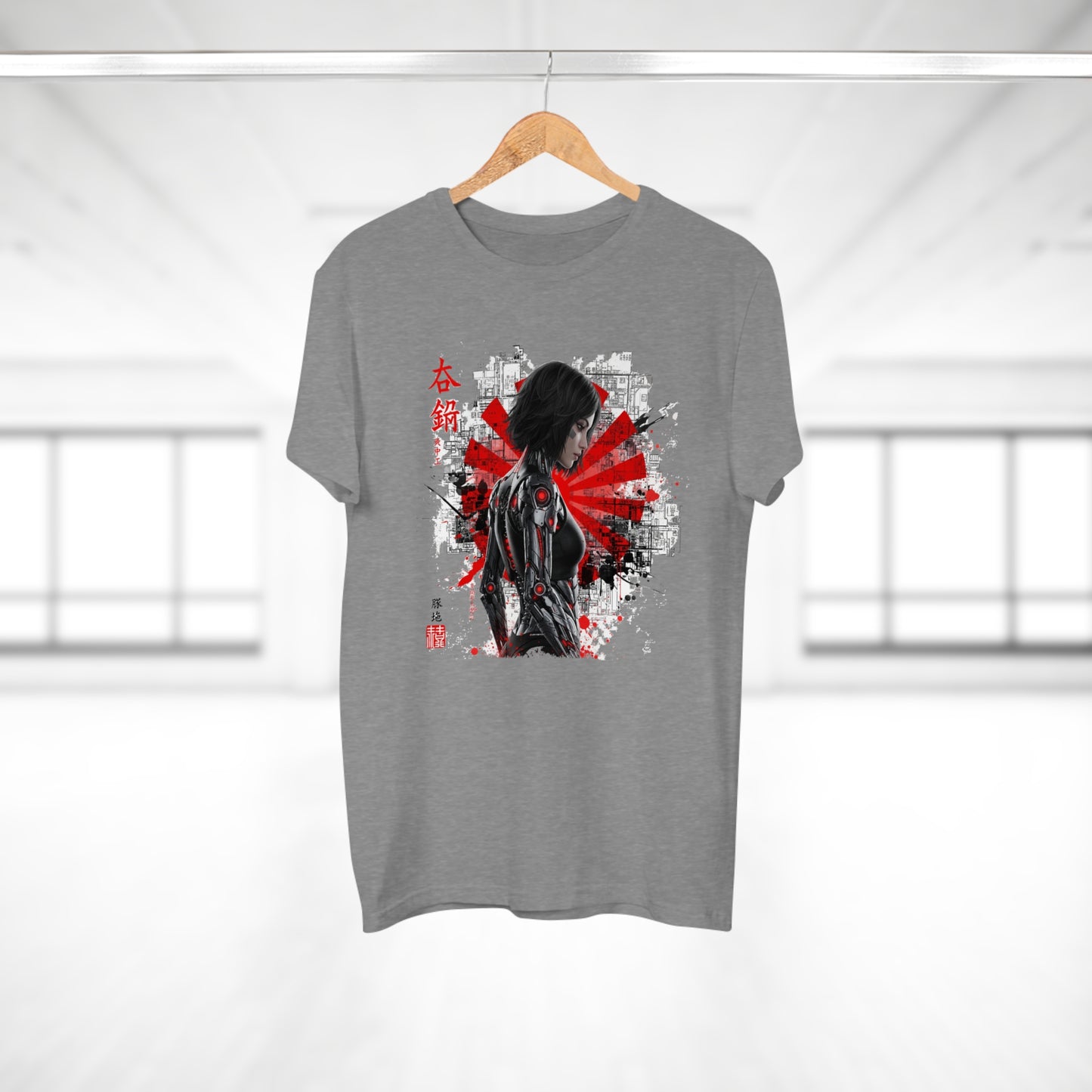 Cyber Samurai Graphic T-Shirt, Unisex Graphic Tee, Anime Shirt, Japanese Art T-Shirt, Gift for Nerds, Cosplay Apparel