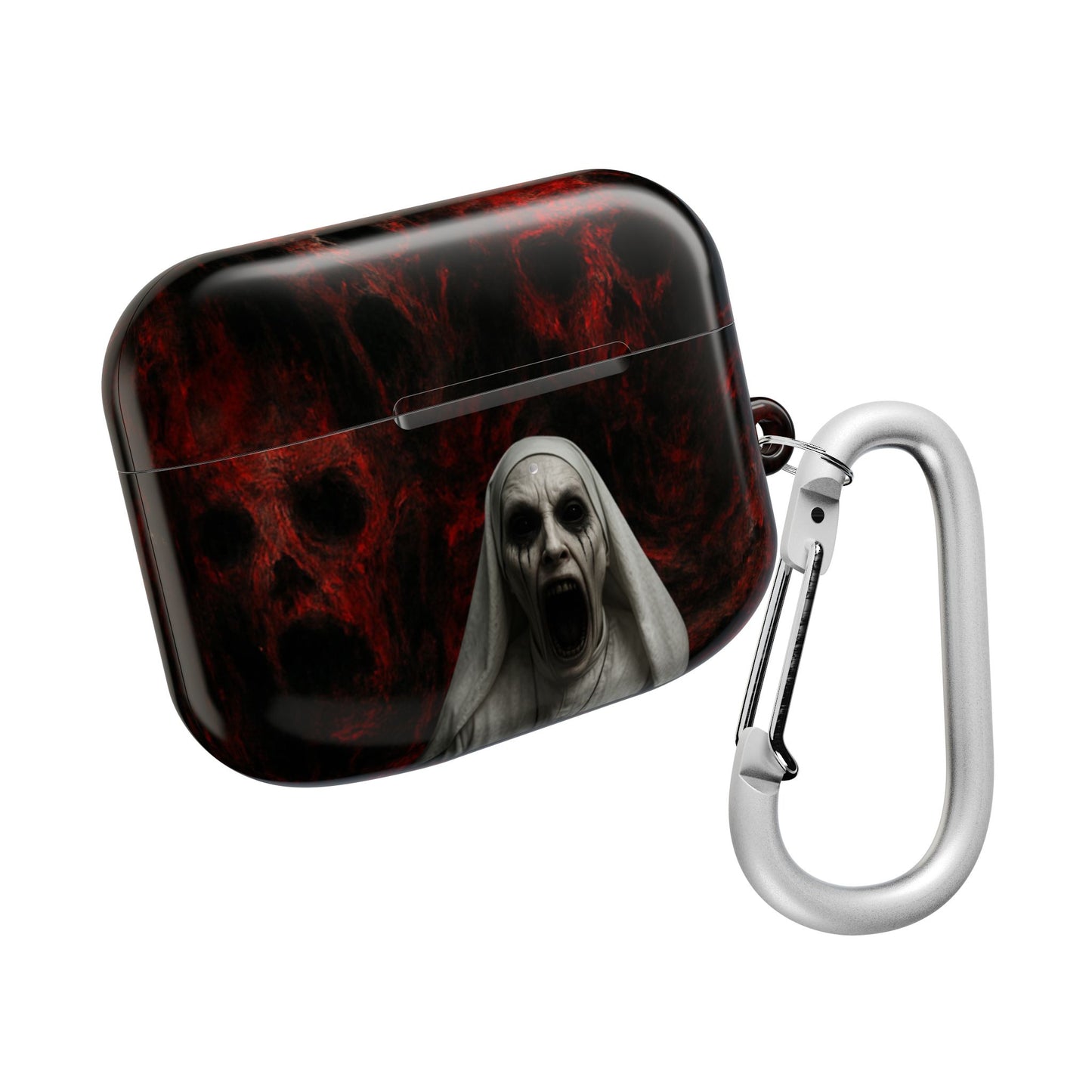 Horror-Themed AirPod Case, Spooky Earbud Cover, Unique Gift for Halloween, Gothic Design, Perfect for Music Lovers