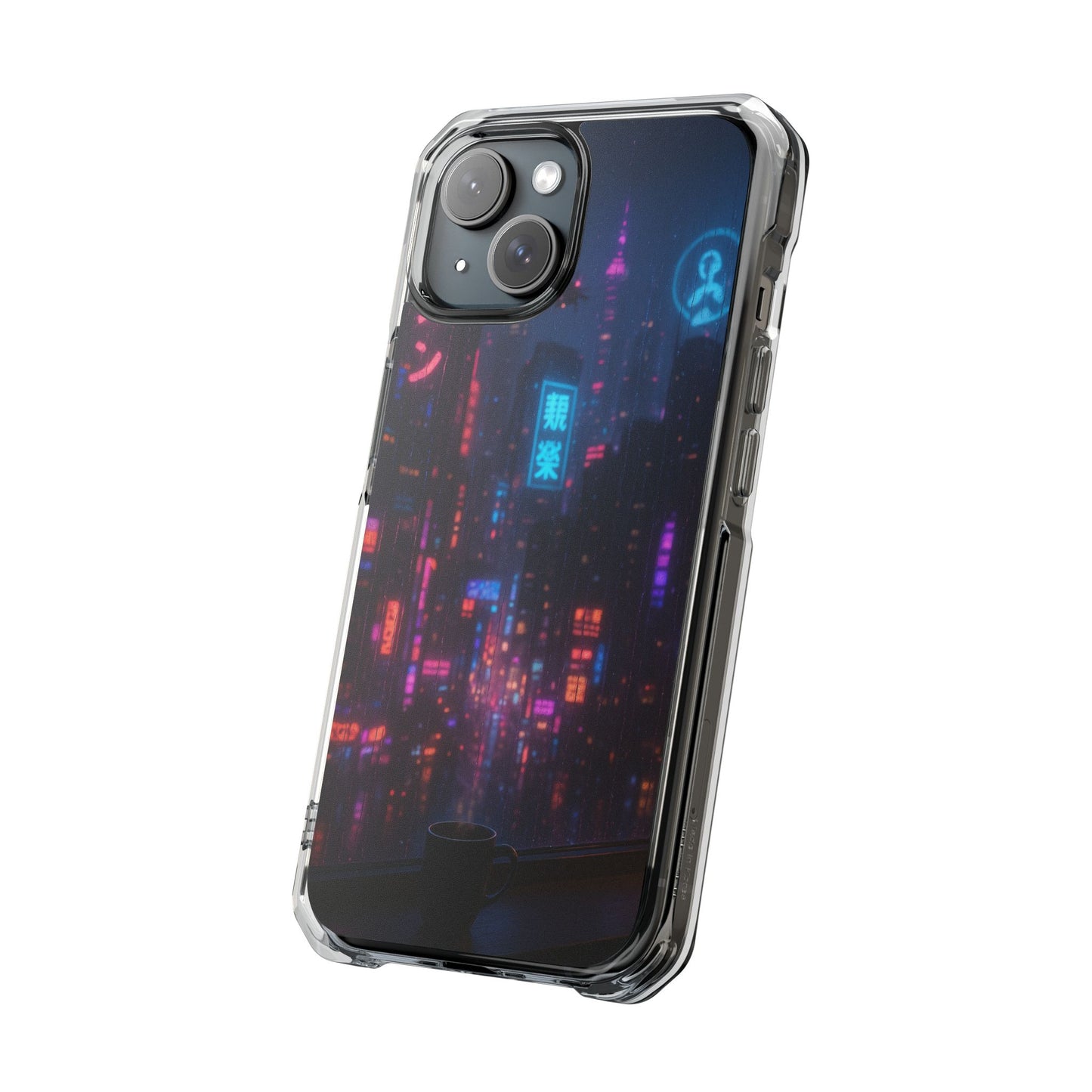 Neon City Phone Case - Magnetic Clear Impact Cases, Customizable Phone Cover, Gifts for Tech Lovers, Stylish Protection, Modern Design