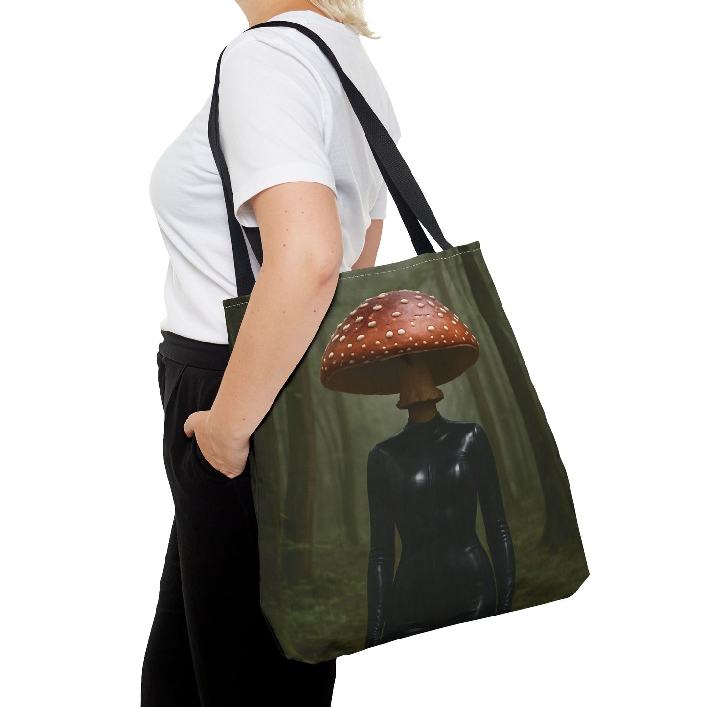 Whimsical Mushroom Tote Bag, Eco-Friendly Carryall, Gift for Nature Lovers, Unique Shopping Bag, Festival Fashion