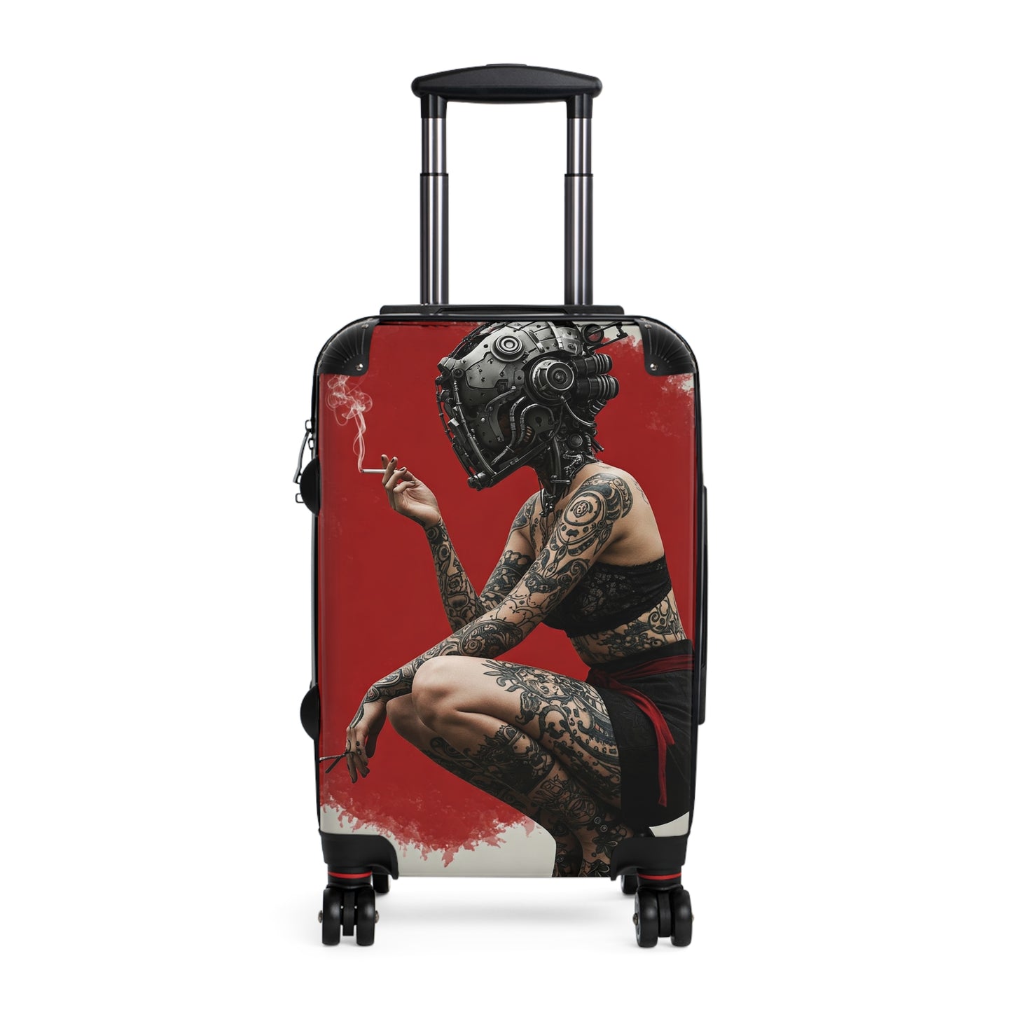 Stylish Travel Suitcase with Futuristic Design - Perfect for Adventurers