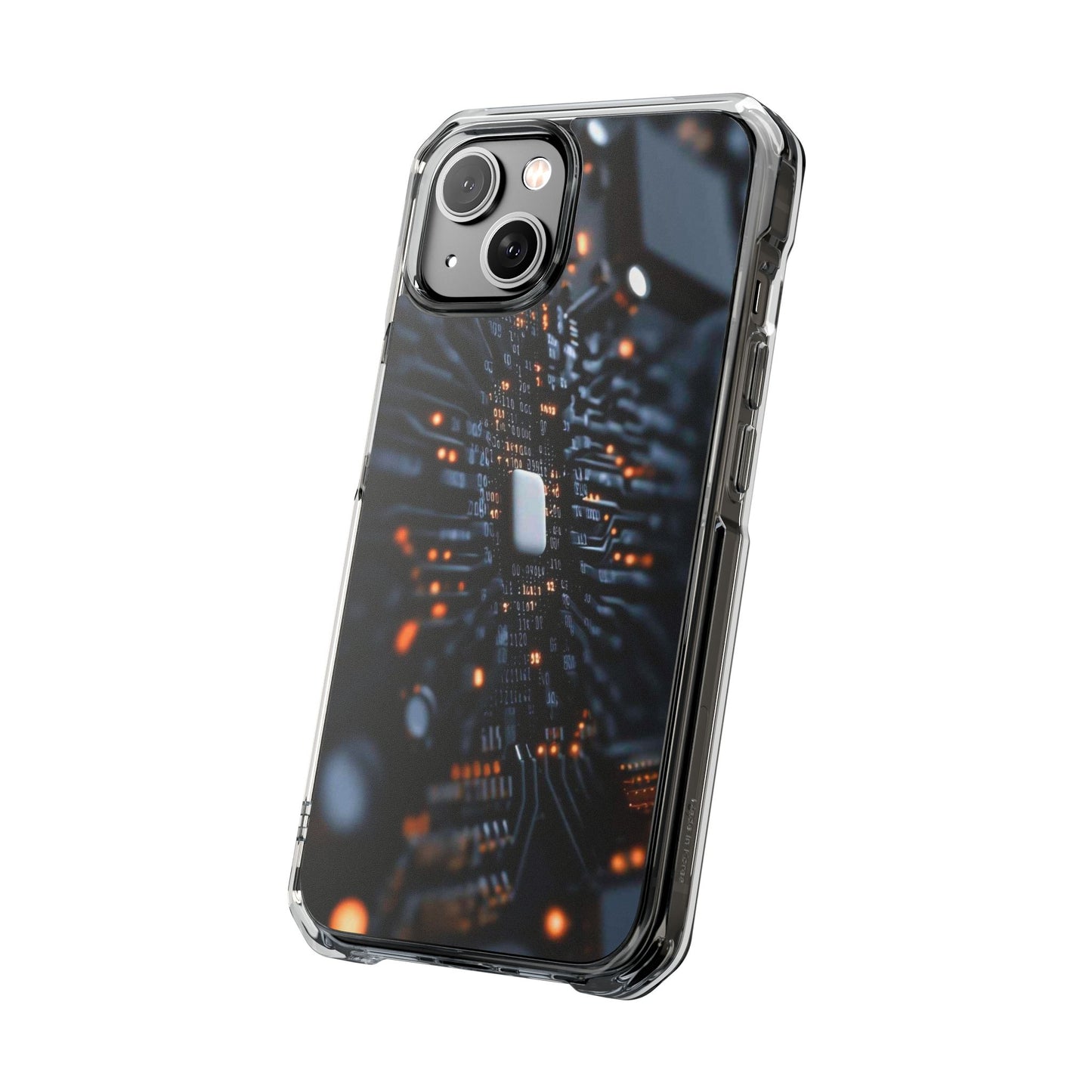 Magnetic Clear Impact Phone Case - Tech-Inspired Design, Perfect for Gadget Lovers, Birthday Gift, Tech Accessories, Durable Protection