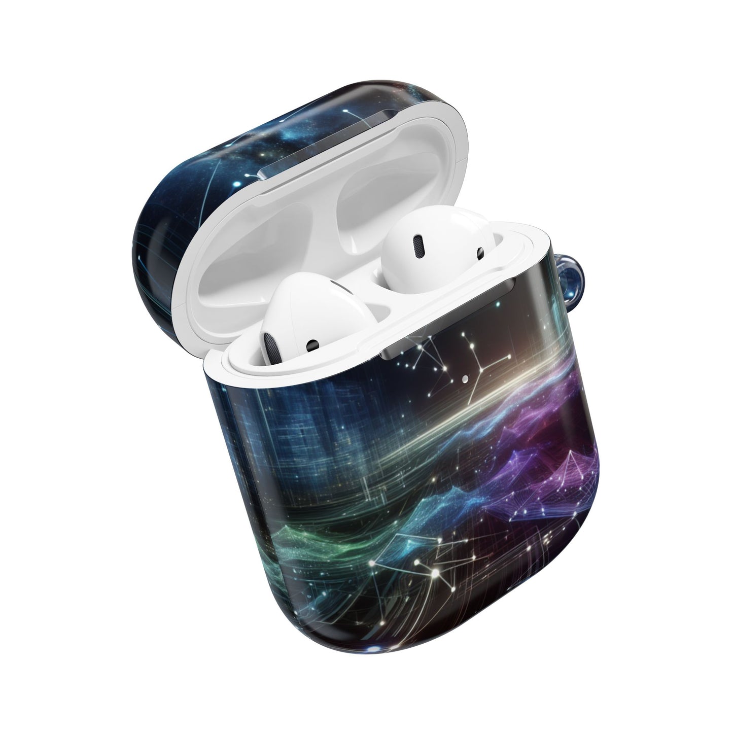 Cosmic Galaxy AirPod Cases, Astronaut Gifts, Space Themed Tech Accessories, Starry Night Earbuds Cover, Unique AirPods Holder