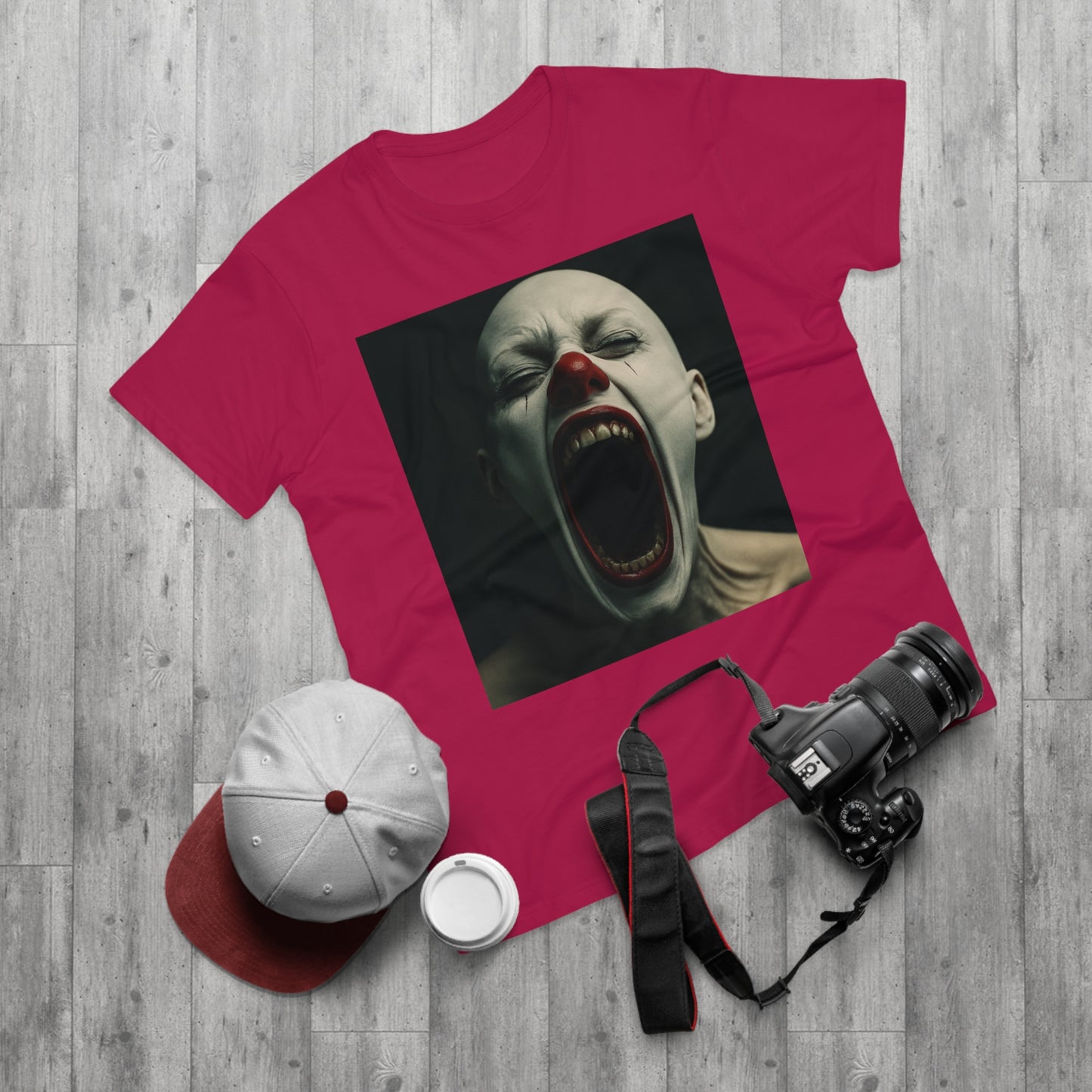 Creepy Clown Graphic T-Shirt, Scary Shirt for Halloween, Horror Movie Fans, Unique Gift for Him, Unisex Casual Wear