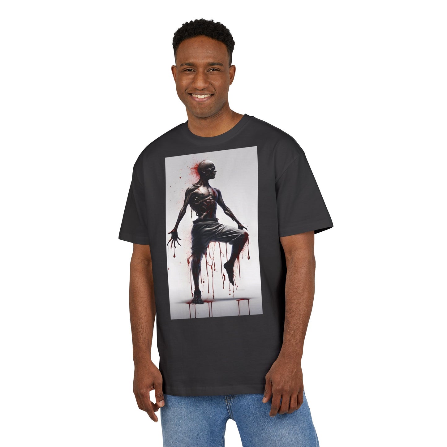 Bold Artistic Unisex Tee, Casual Street Style Shirt, Comfortable Graphic Top, Gift for Art Lovers, Unique Fashion Statement