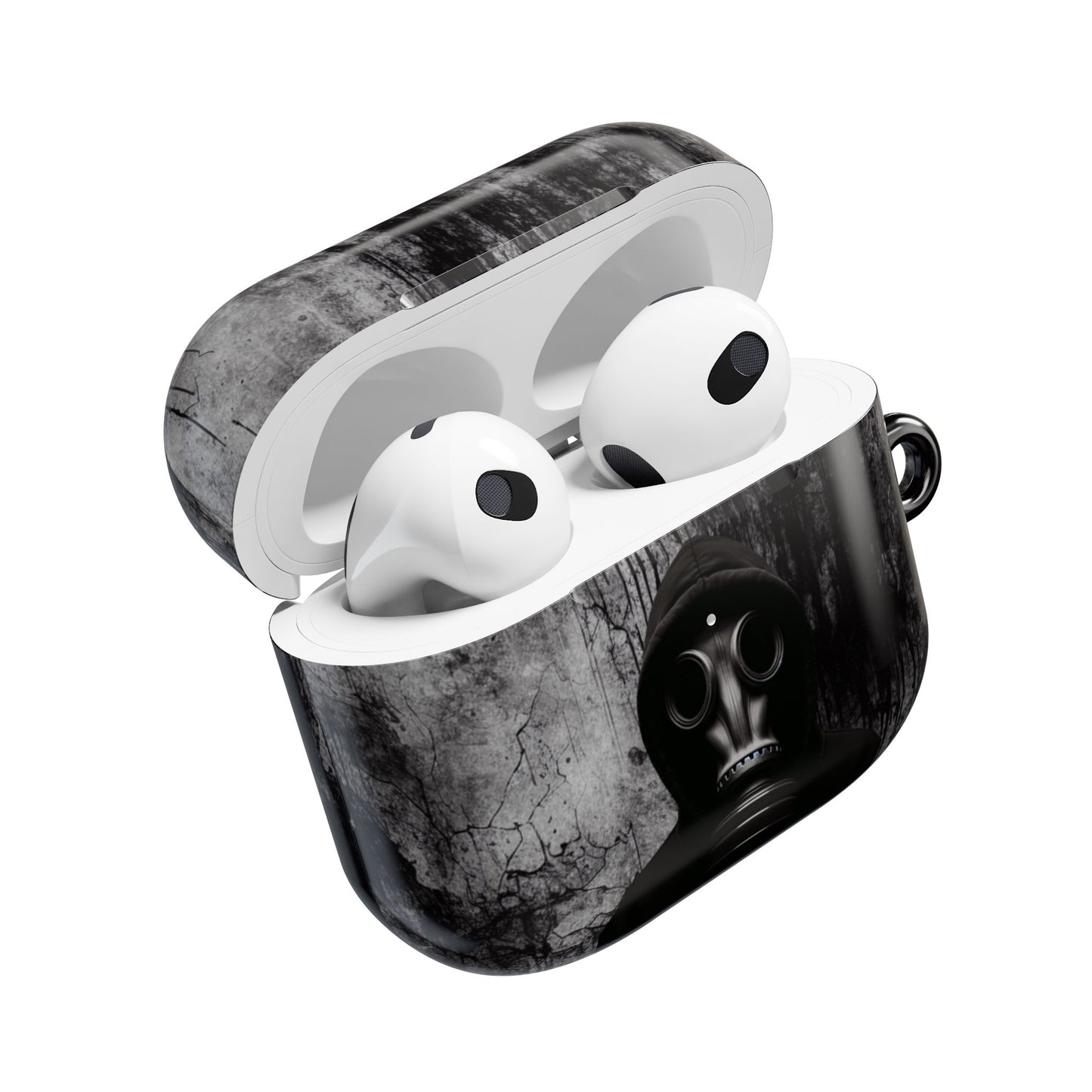Gritty AirPod Cases - Urban Style, Tech Accessories, Music Lover Gift, Black & Gray Aesthetic, Unique Earbud Cases, Trendy Tech Gear
