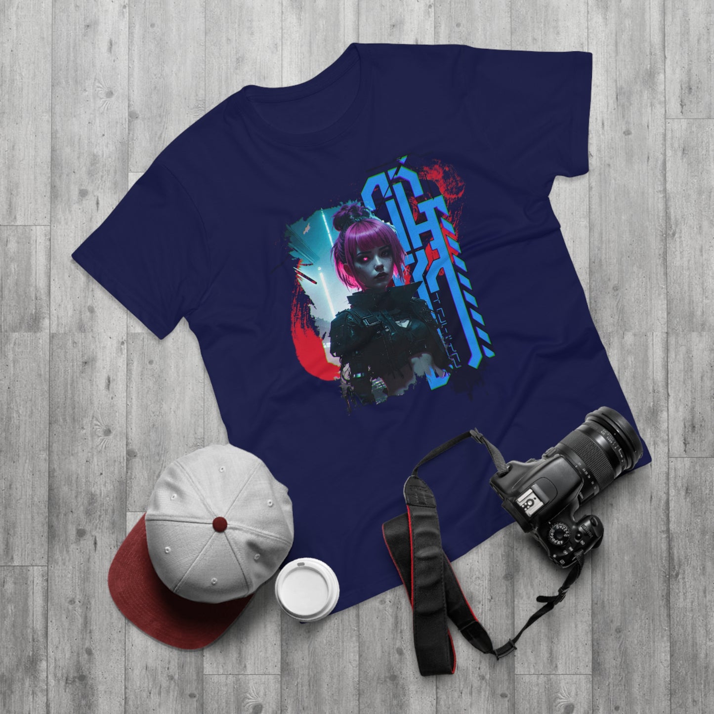 Cyberpunk Art Unisex T-Shirt, Streetwear Tee, Graphic Shirt, Gift for Him, Festival Apparel, Tech-Inspired Fashion