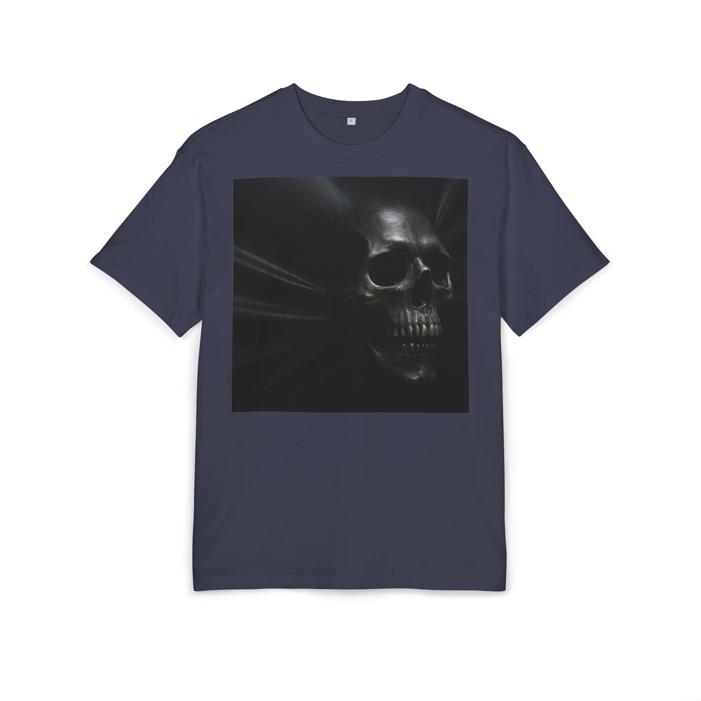 Skull Graphic Oversized Tee - Unisex Heavy Tee for Casual Wear, Street Style, Halloween Attire, Gift for Friends, Unique Art Tee