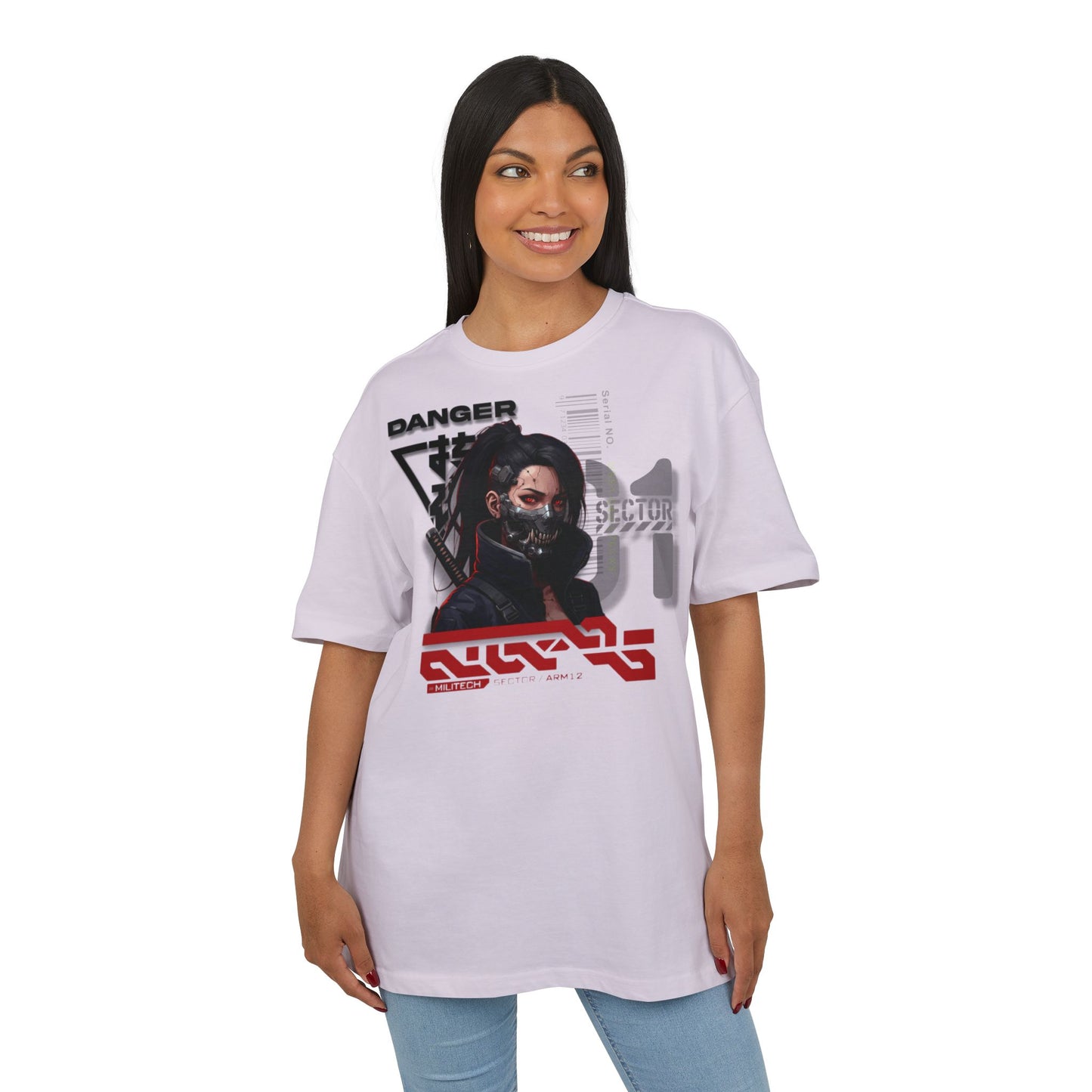 Cyberpunk Aesthetic Unisex Oversize Tee | Stylish Streetwear, Gift for Gamers, Casual Wear, Graphic Tee, Unique Fashion Statement