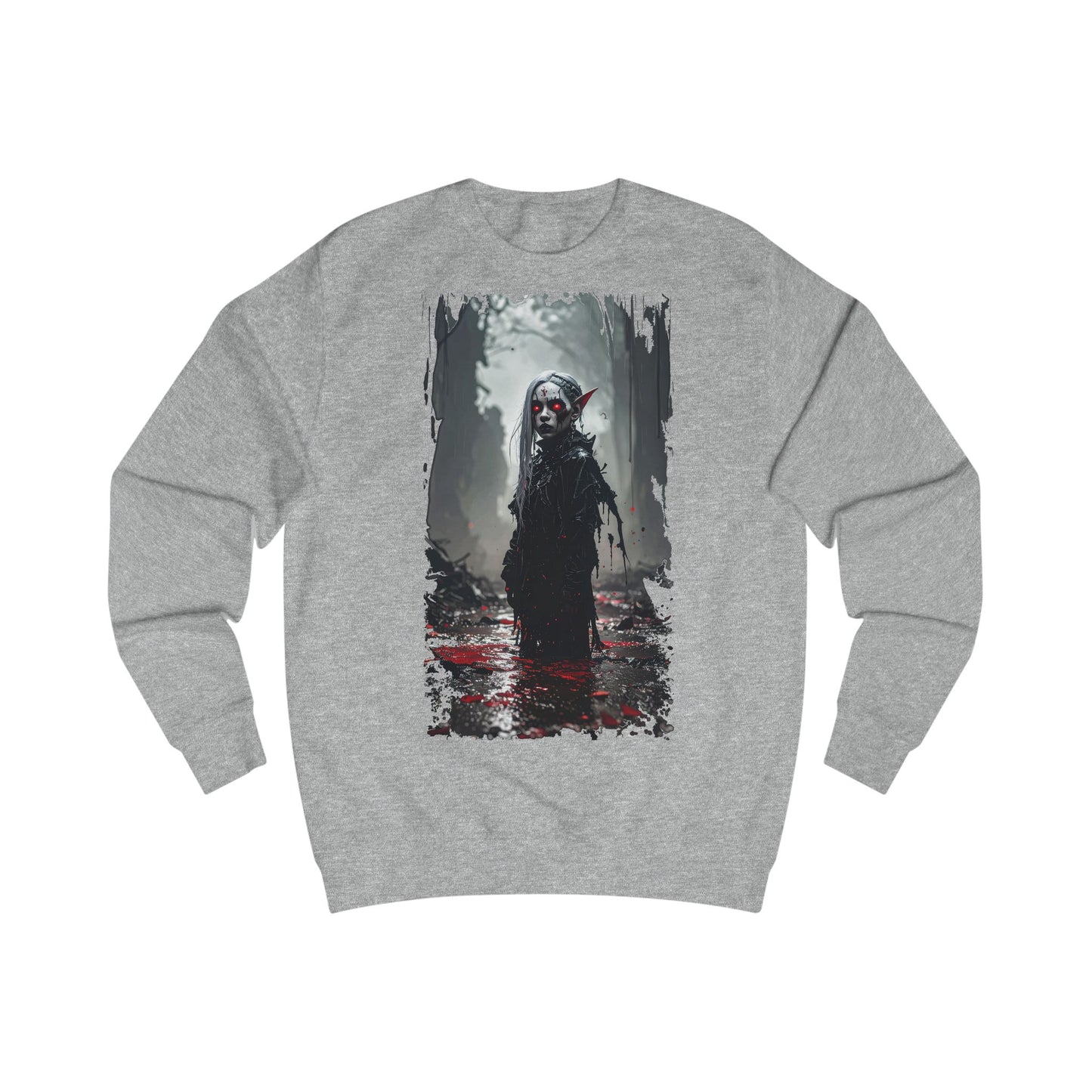Horror-Themed Unisex Sweatshirt - Perfect for Halloween, Spooky Season, Horror Fans, Cozy Casual Wear