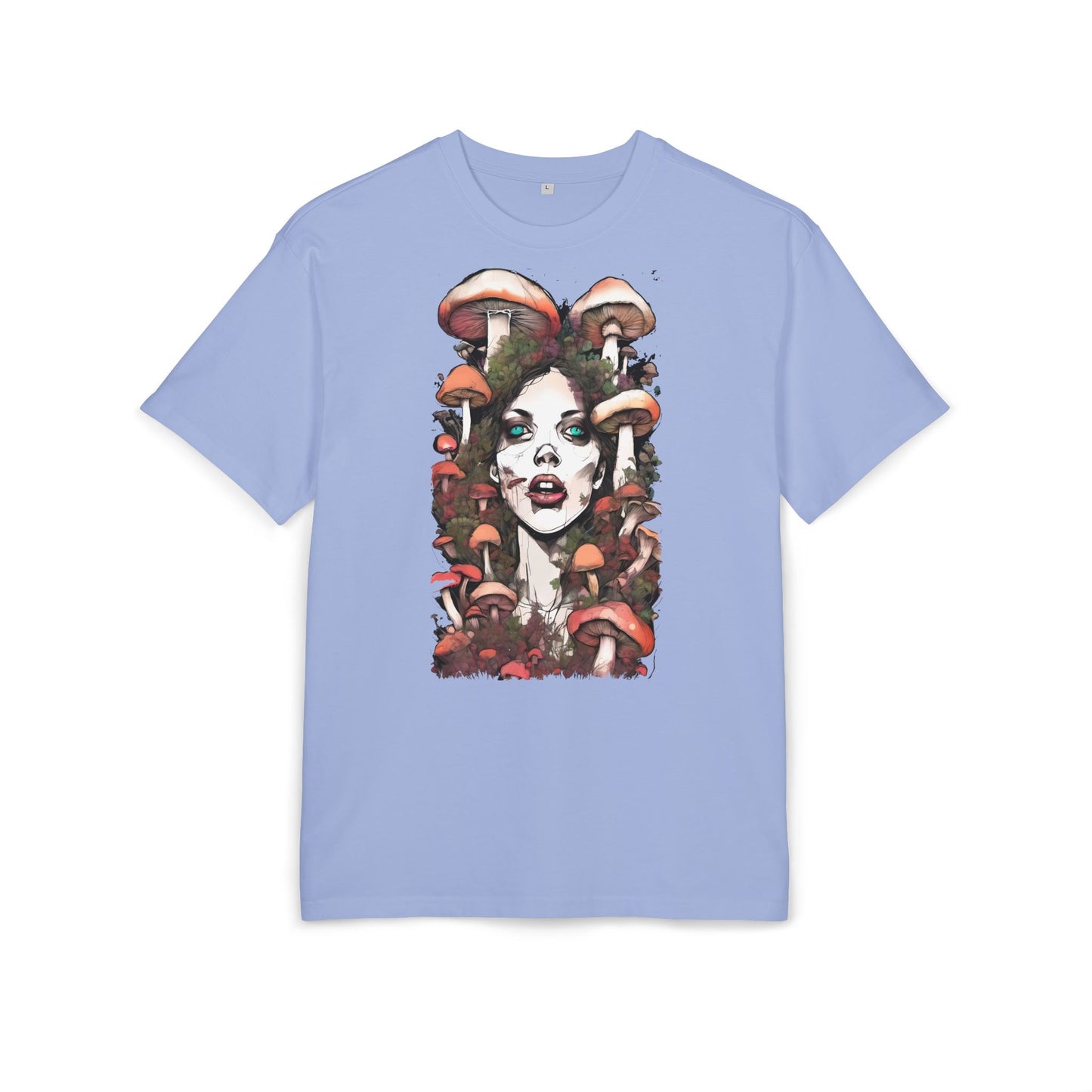 Bohemian Mushroom Print Tee - Vintage Aesthetic T-Shirt, Art Lover Gift, Unisex Graphic Tee, Eco-Friendly Fashion, Everyday Style