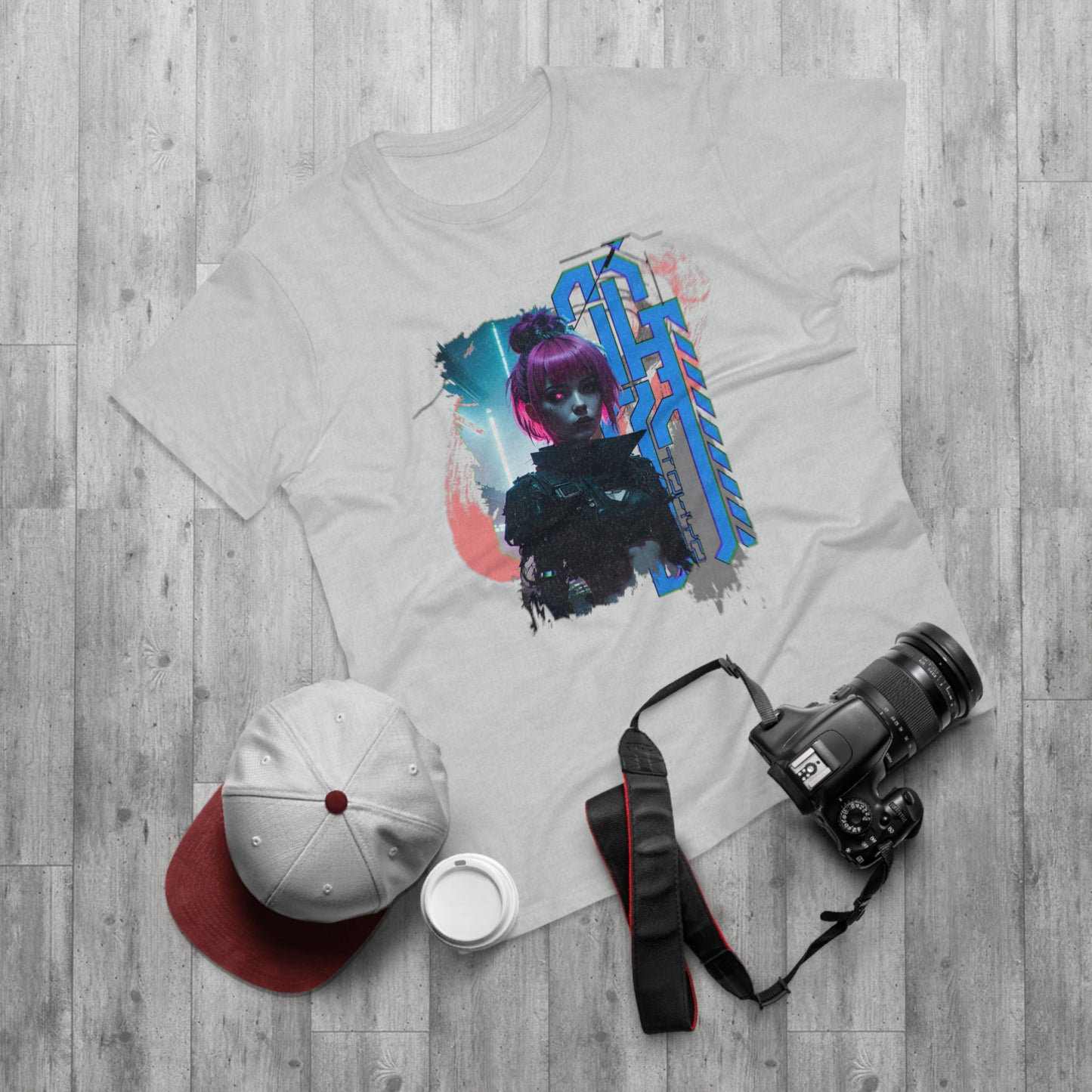 Cyberpunk Art Unisex T-Shirt, Streetwear Tee, Graphic Shirt, Gift for Him, Festival Apparel, Tech-Inspired Fashion