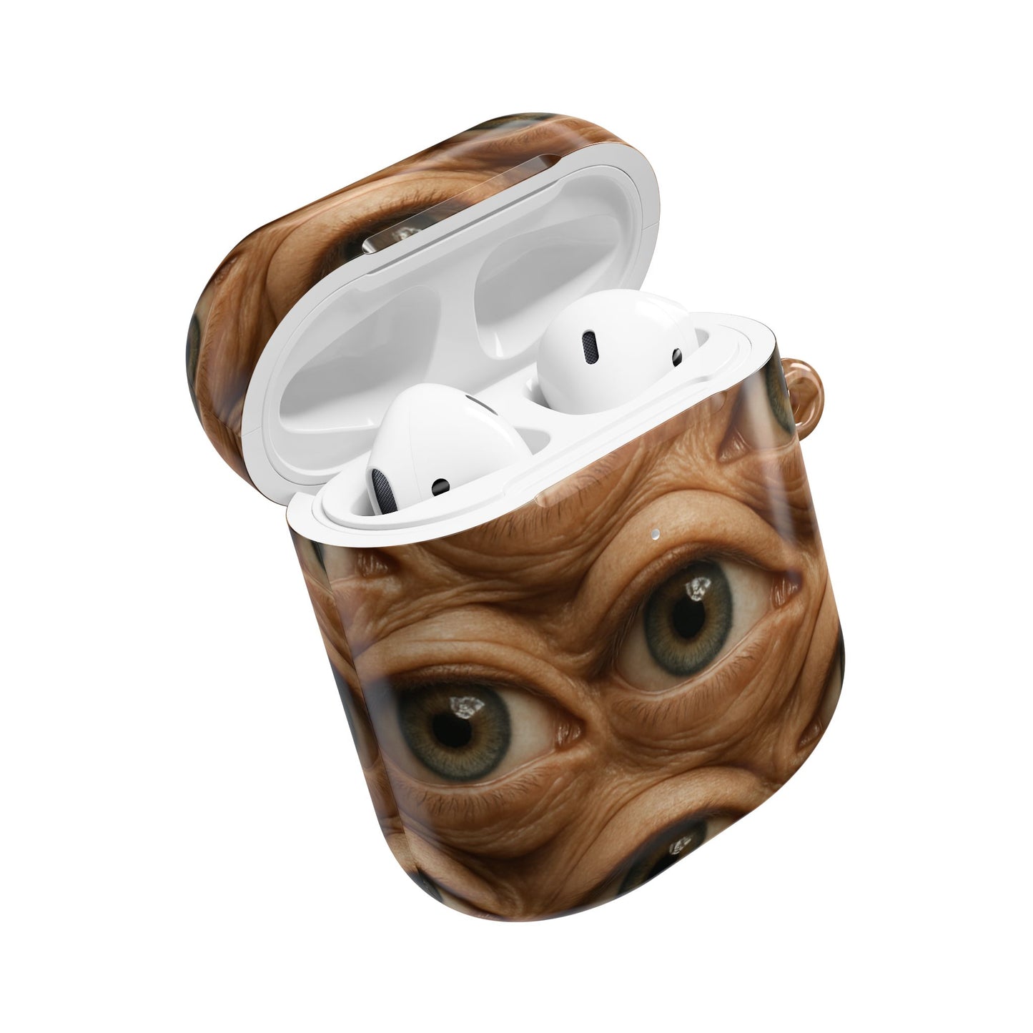 Unique Eye Pattern AirPod Case, Quirky AirPod Cover, Gift for Tech Lovers, Trendy Accessories, Fun Gadget Protection