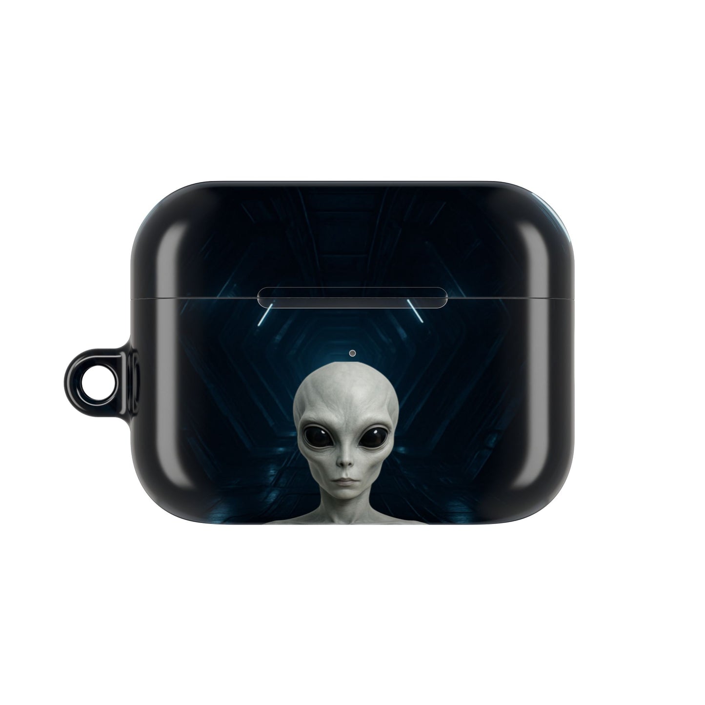 Alien-Themed AirPod Case, Funky Wireless Earbud Cover, Sci-Fi Gift for Music Lovers, Unique Tech Accessory, Halloween Present, Trendy Gadget