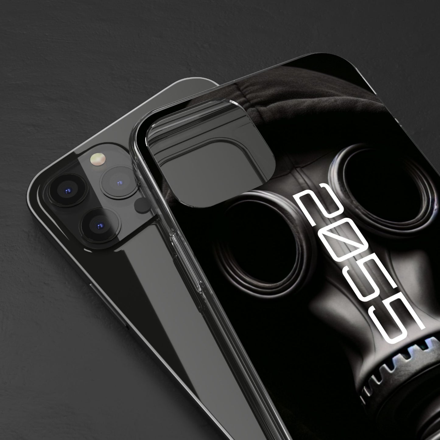 Phone Case Dystopian Gas Mask Design