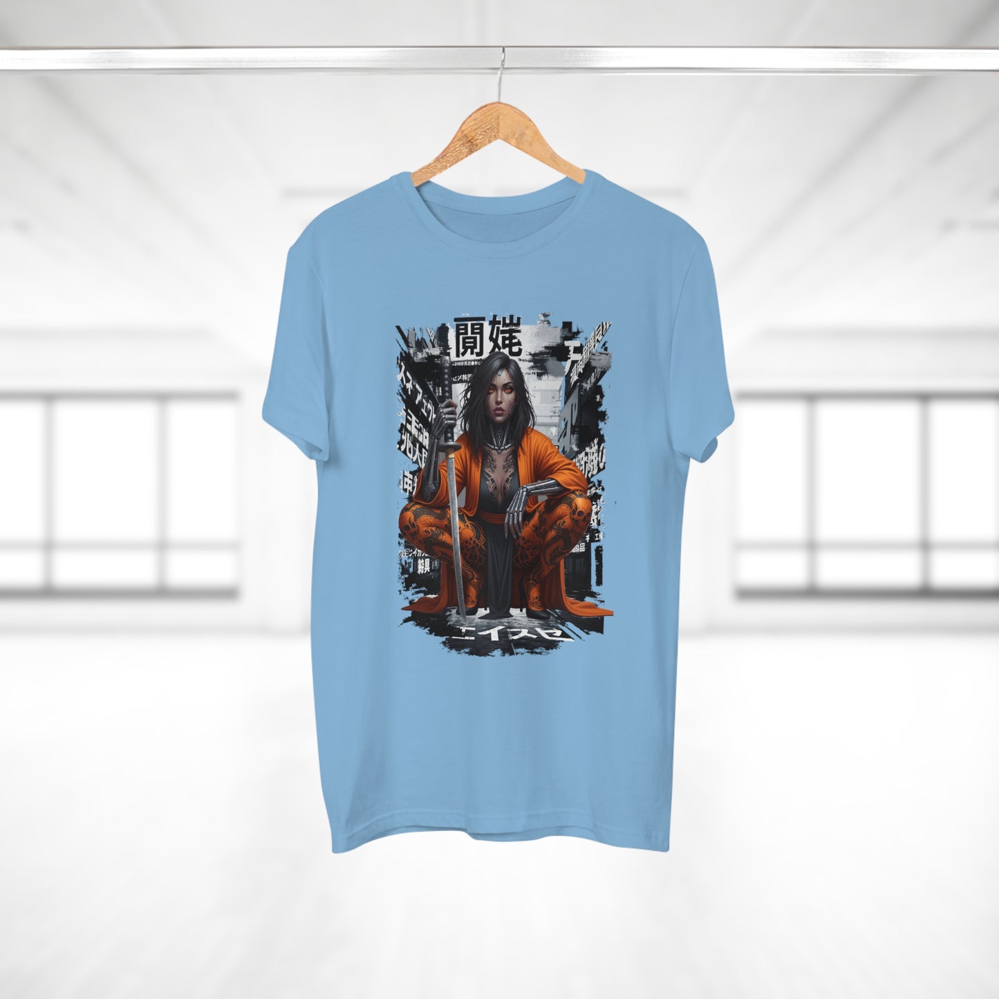 Urban Samurai Unisex T-shirt, Graphic Tee for Anime Fans, Streetwear Fashion, Unique Gift for Birthdays, Casual Wear