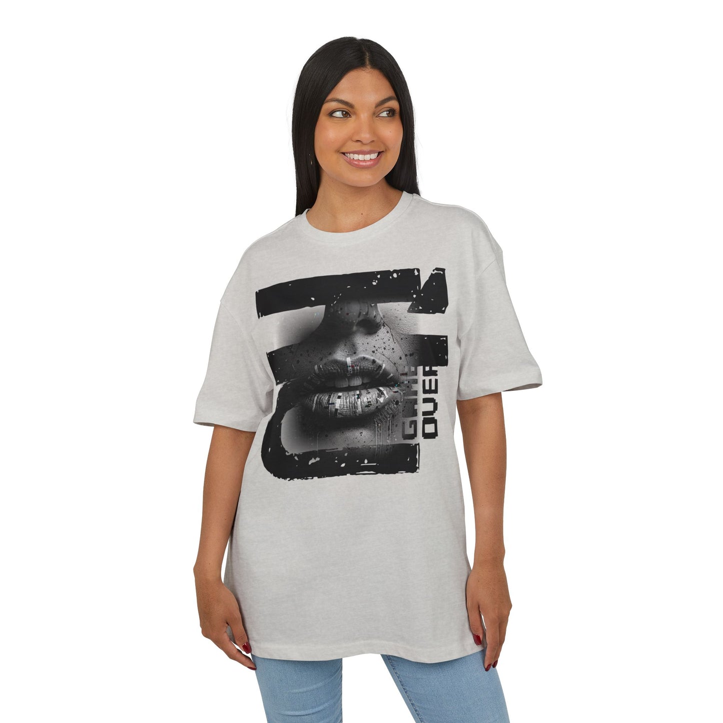 Gamer Unisex Oversized Tee - Game Over Graphic Tee